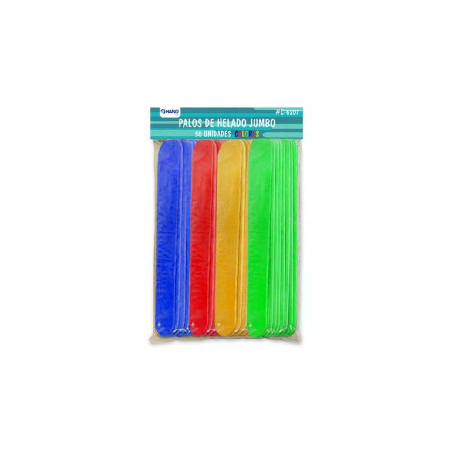 PALOS DE HELADO JUMBO COLORES 50 UNIDADES - PS - 1