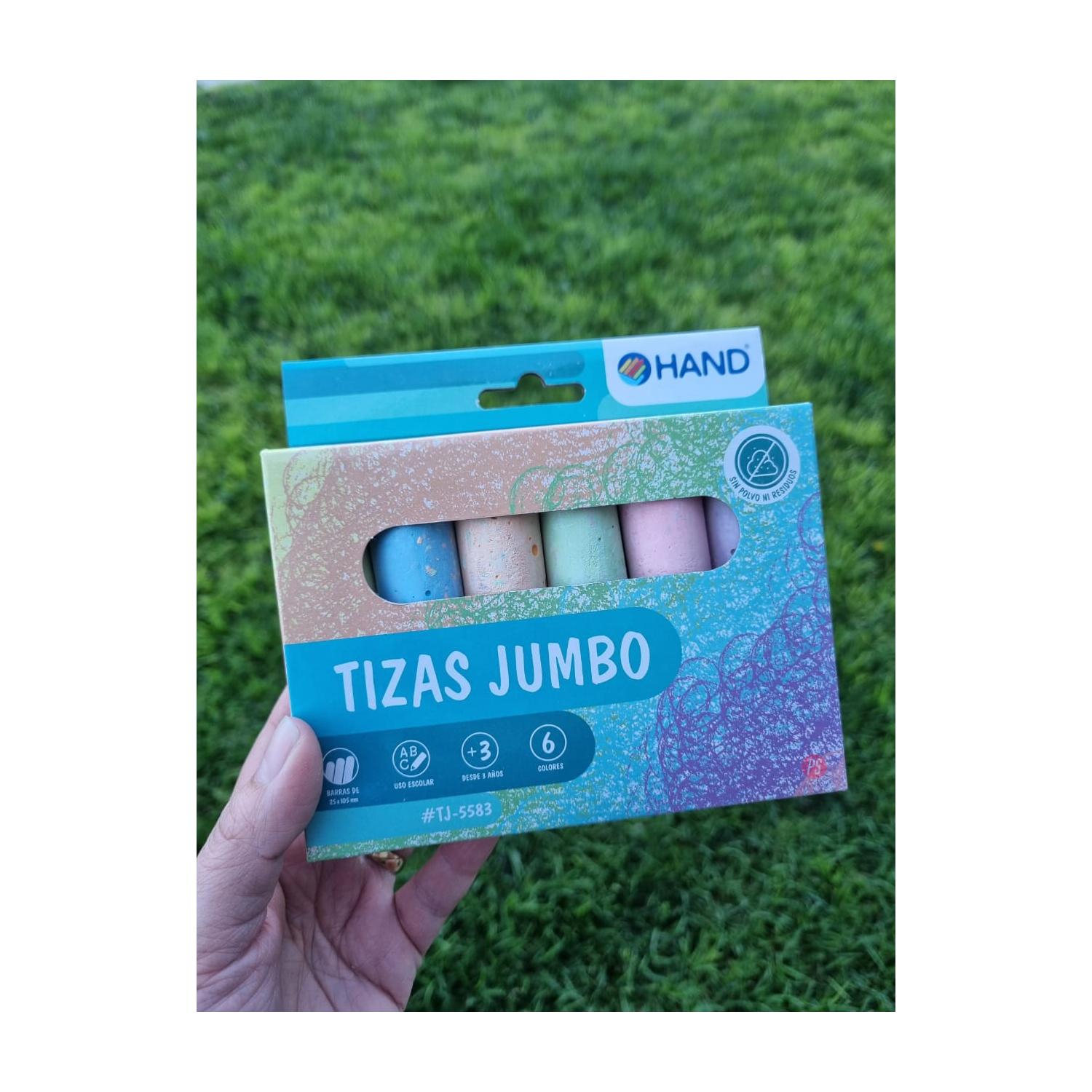 TIZAS PIZARRA JUMBO 6 UNIDADES CON 6 COLORES - PS - 2