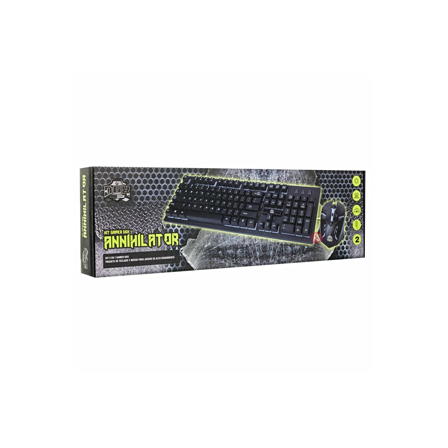 COMBO TECLADO Y MOUSE GAMER ANNIHILATOR DGX - PS - 4