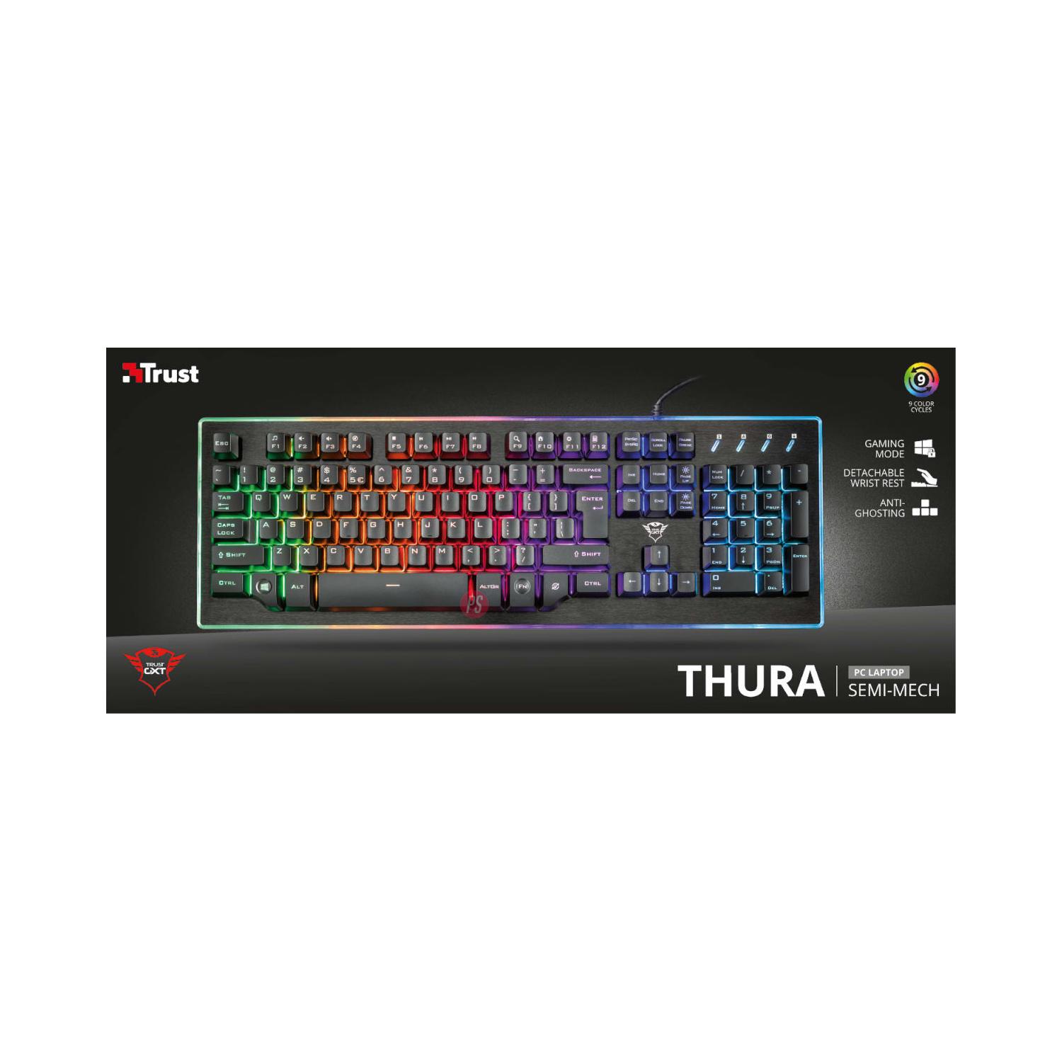 TECLADO GAMER SEMIMECÁNICO GXT 860 THURA - PS - 5