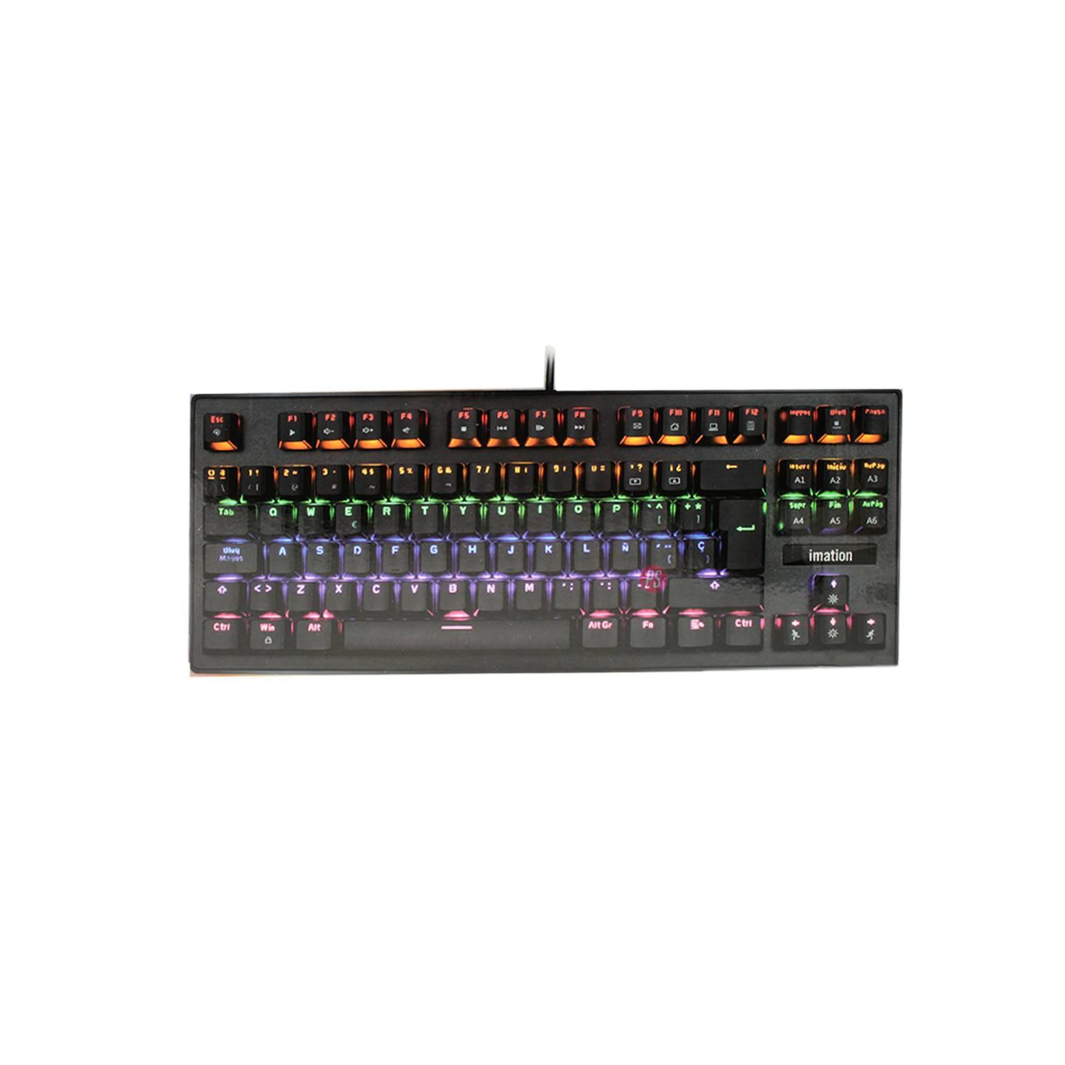 TECLADO GAMER MECÁNICO RGB IMJ88 RAINBOW - PS - 2