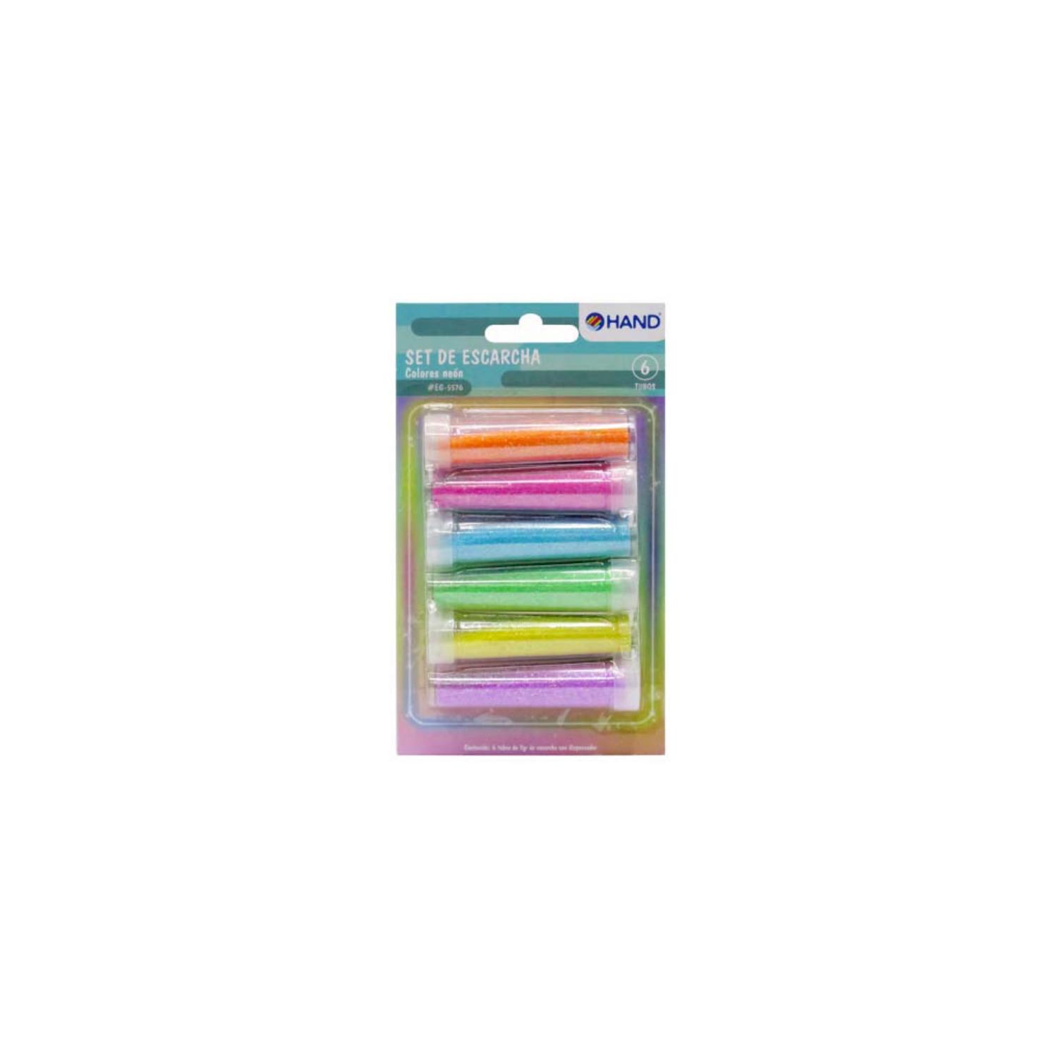KIT 3 PUNTOSTORE BLÍSTER ESCARCHA 18 TUBOS COLORES NEÓN PS - 1