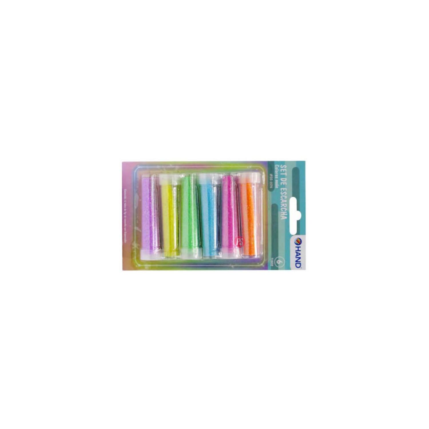 KIT 3 PUNTOSTORE BLÍSTER ESCARCHA 18 TUBOS COLORES NEÓN PS - 2