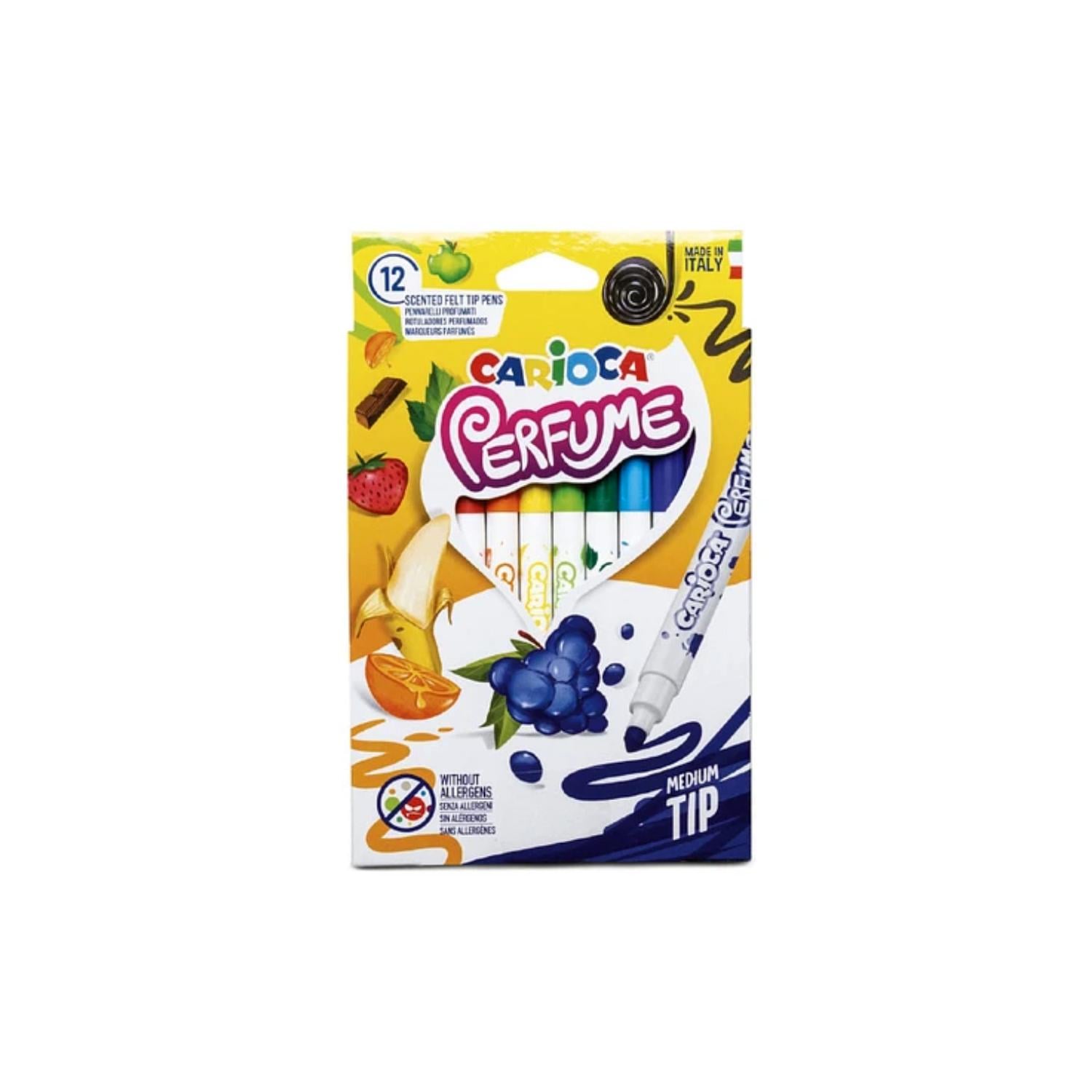 PLUMONES CARIOCA CON PERFUME 12 COLORES - 1