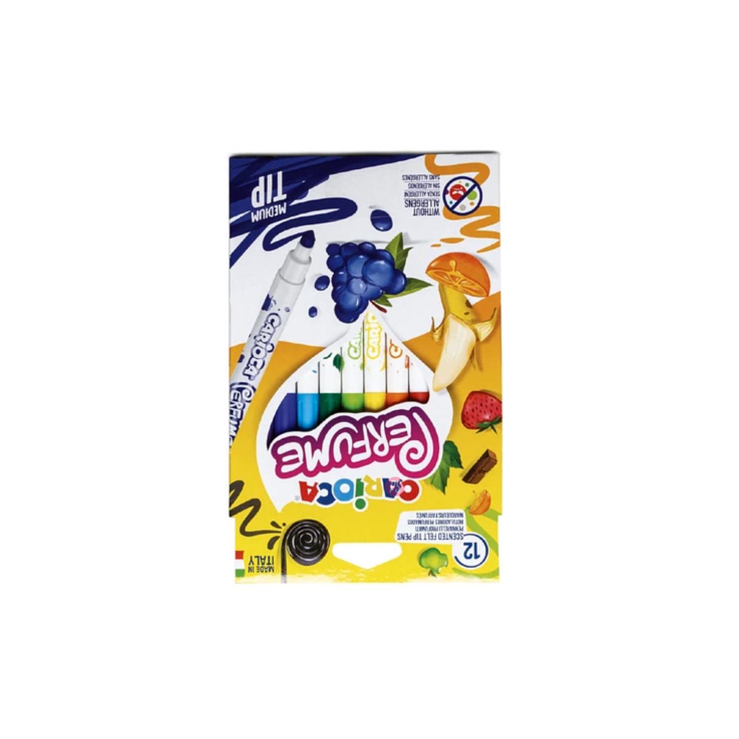 PLUMONES CARIOCA CON PERFUME 12 COLORES - 2
