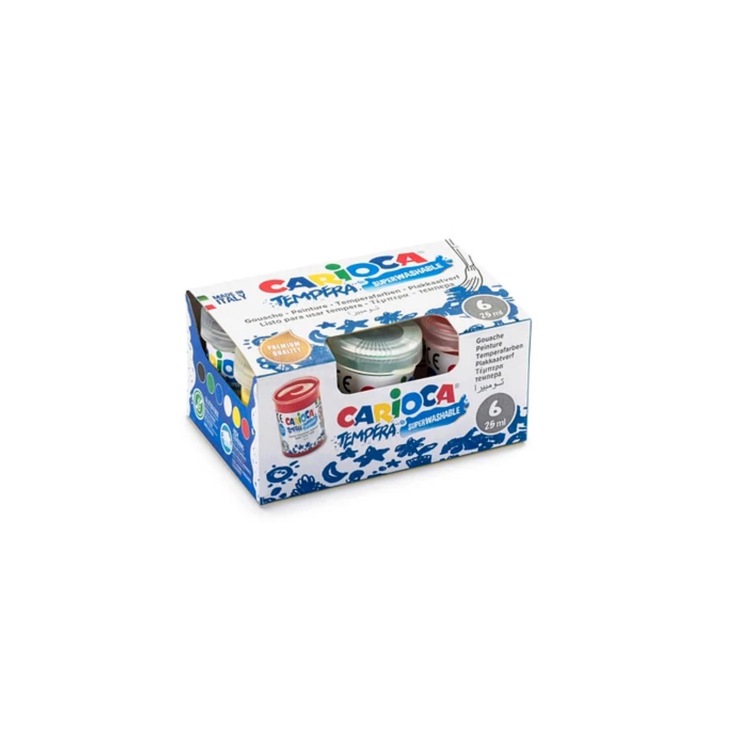 TEMPERA CARIOCA FRASCOS 6 COLORES 25ML PS - 1