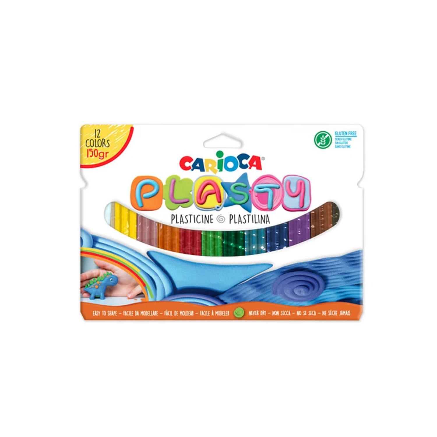 PLASTICINA CARIOCA 150GR 12 COLORES PS - 1