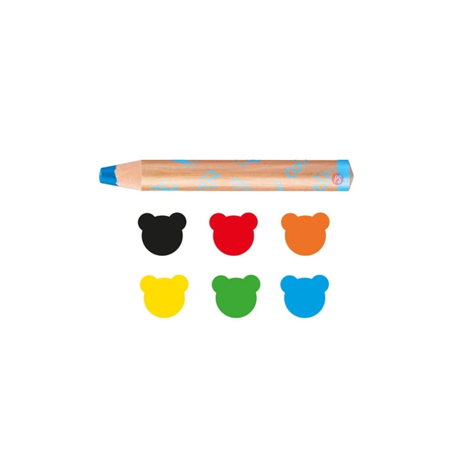 CRAYÓN 3 EN 1 CARIOCA BABY 6 COLORES - 2
