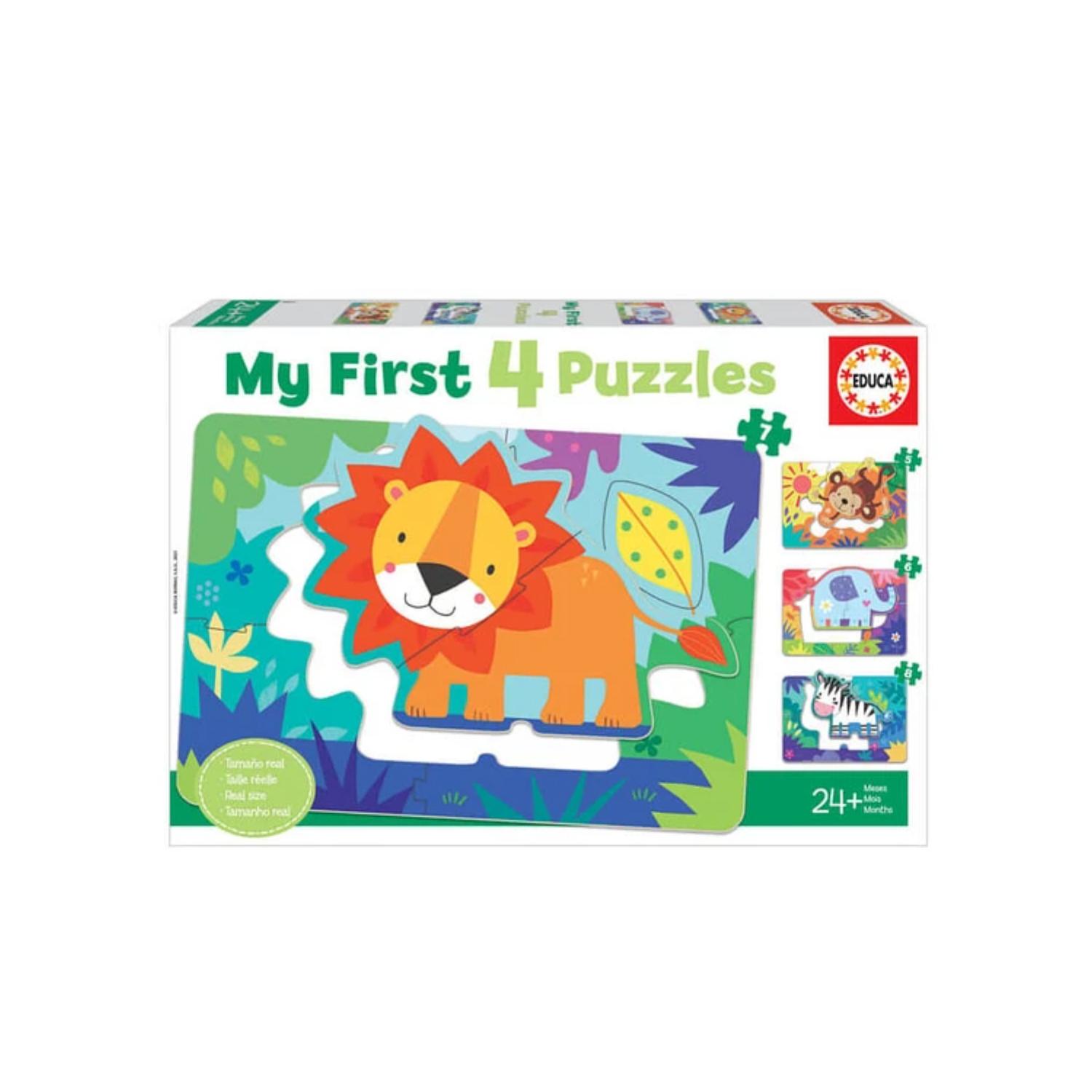 PUZZLE INFANTIL ANIMALES DE LA SELVA (MY FIRST 4) - PS - 1