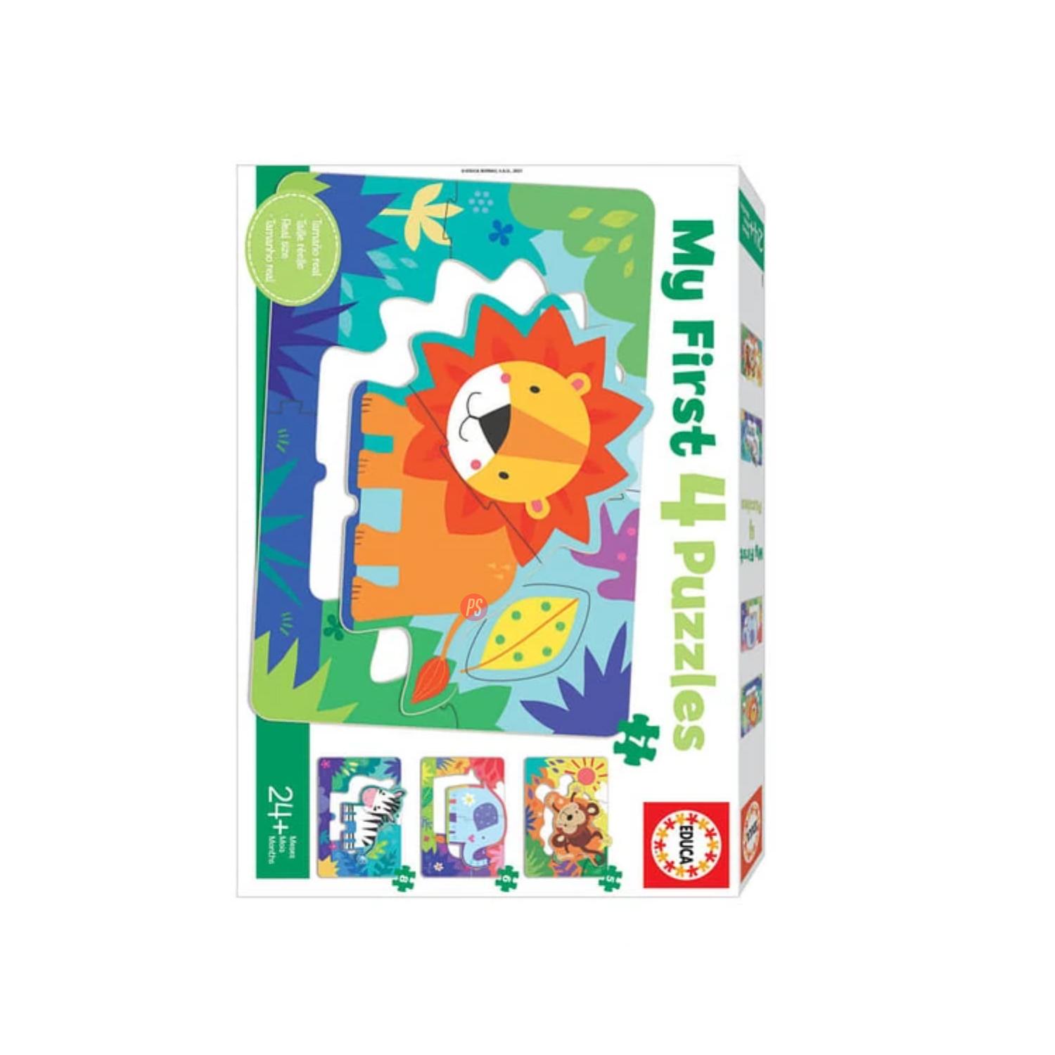 PUZZLE INFANTIL ANIMALES DE LA SELVA (MY FIRST 4) - PS - 2