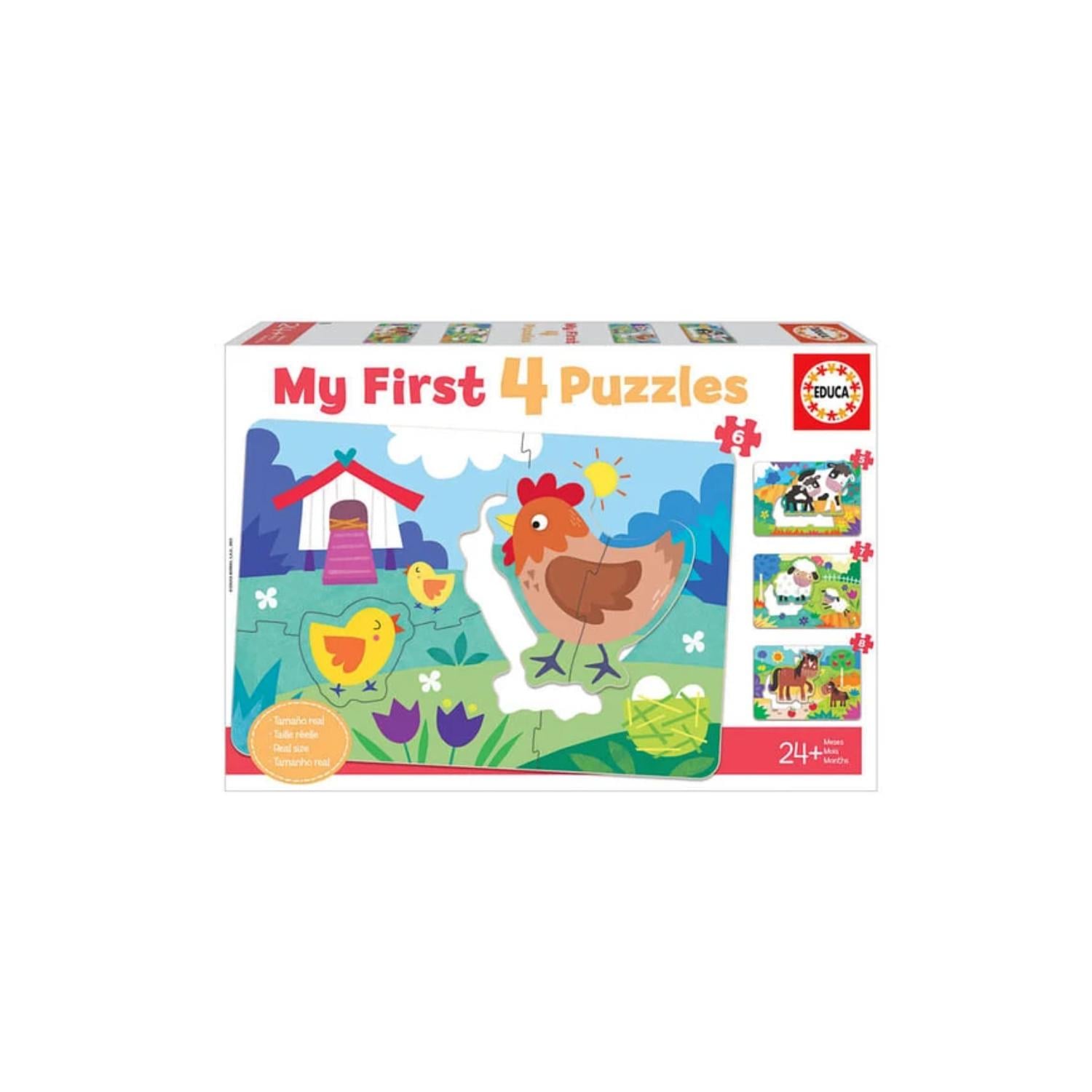 PUZZLE INFANTIL MAMÁ GALLINA (MY FIRST 4 PUZZLES) - PS - 1