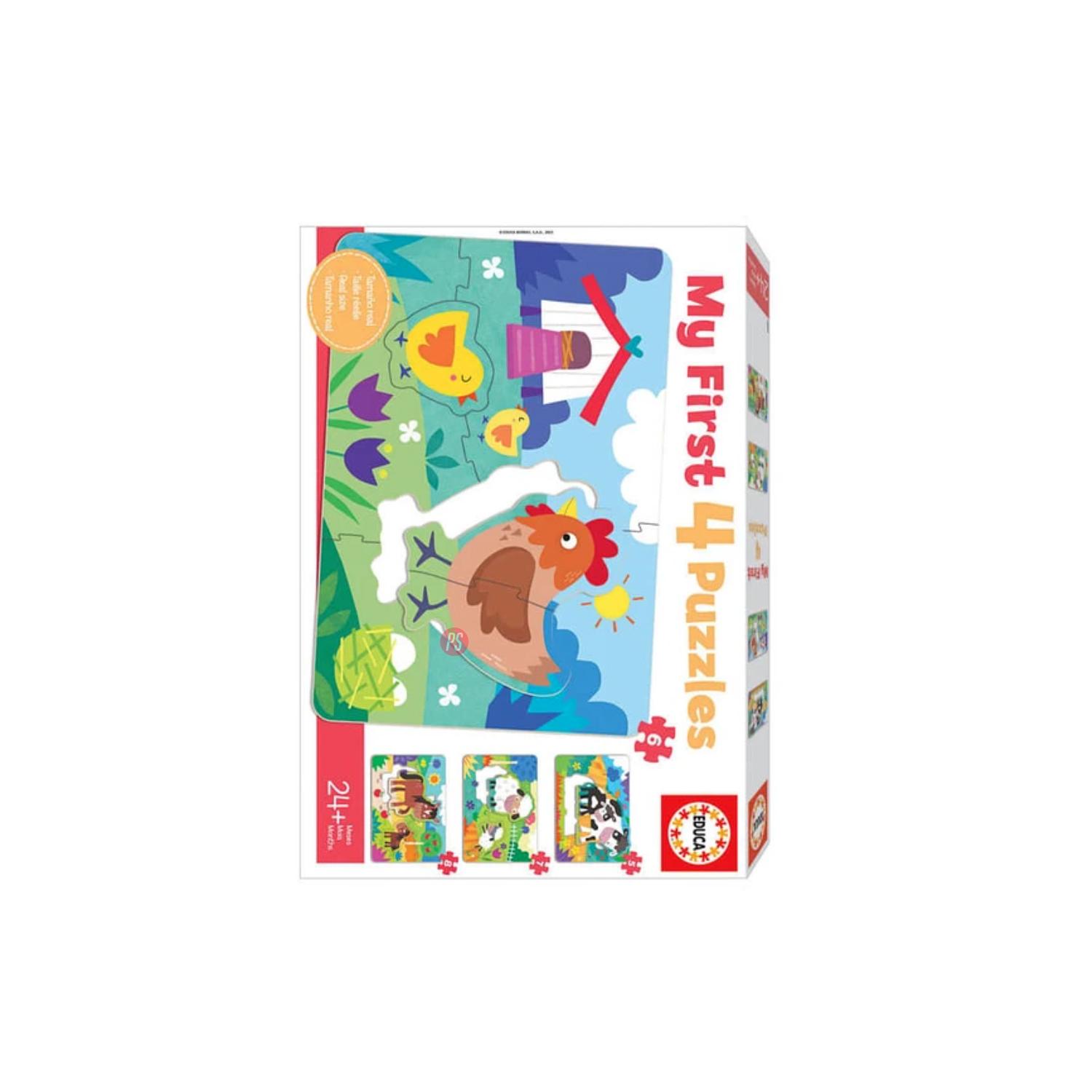 PUZZLE INFANTIL MAMÁ GALLINA (MY FIRST 4 PUZZLES) - PS - 2