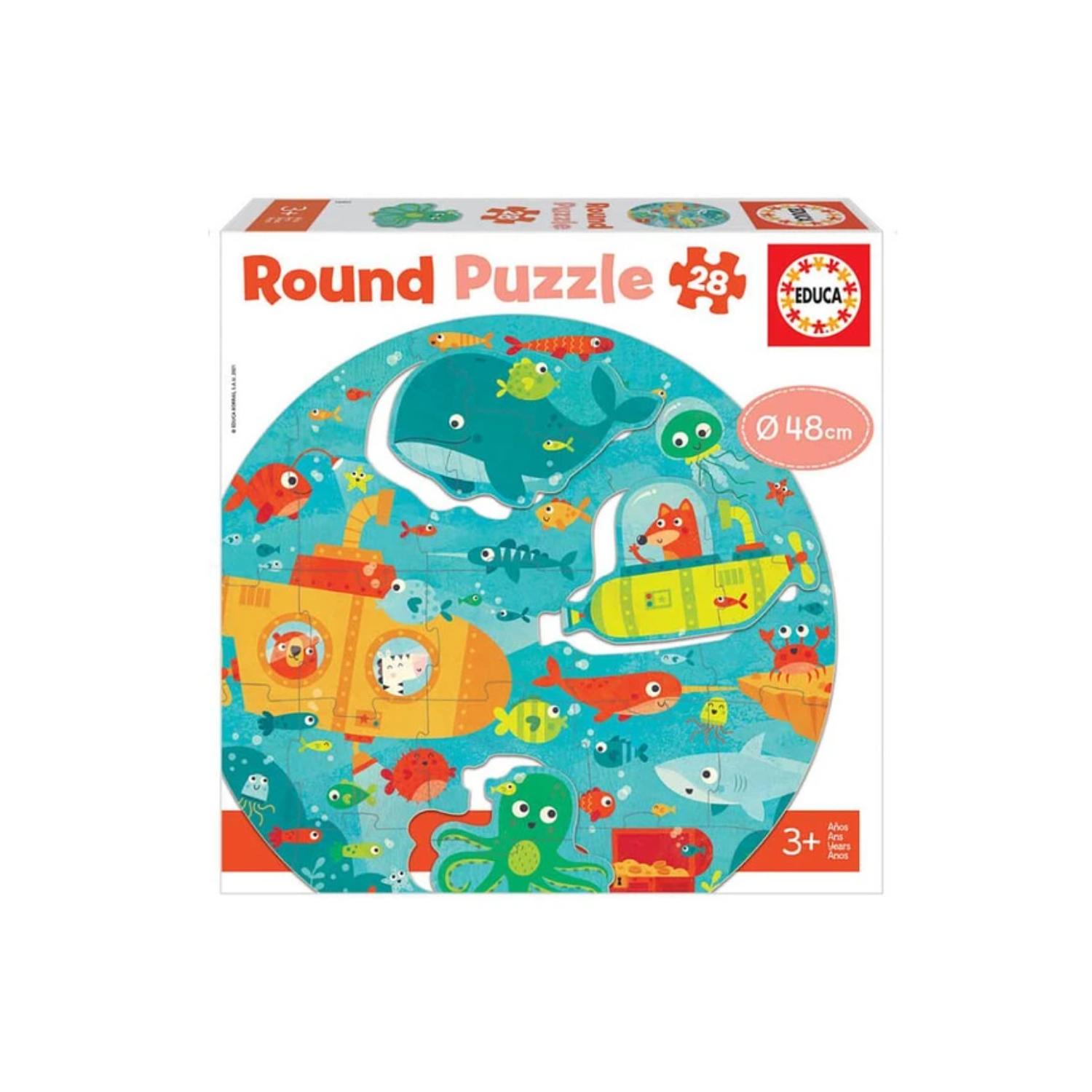 PUZZLE 28 PIEZAS BAJO EL MAR 48CM EDUCA - PS - 1