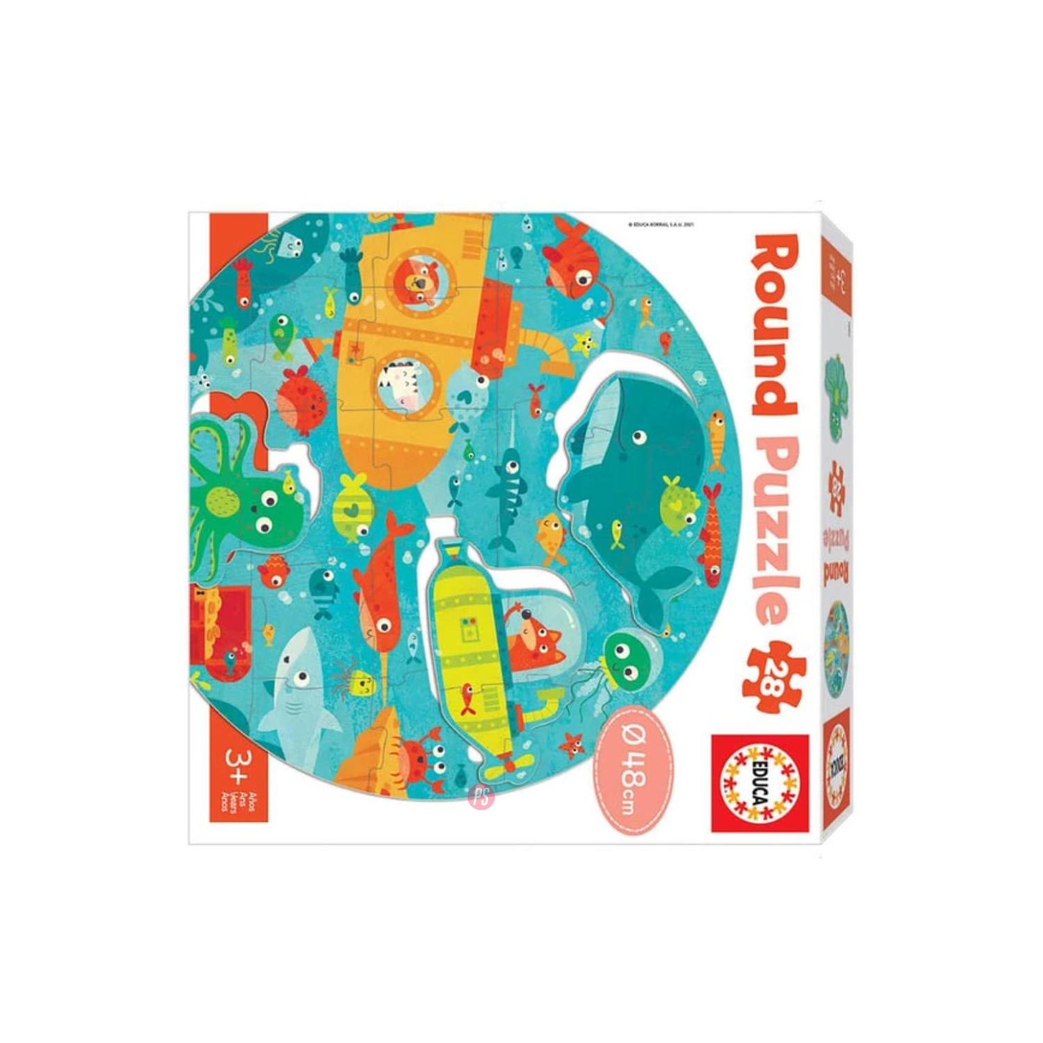 PUZZLE 28 PIEZAS BAJO EL MAR 48CM EDUCA - PS - 2