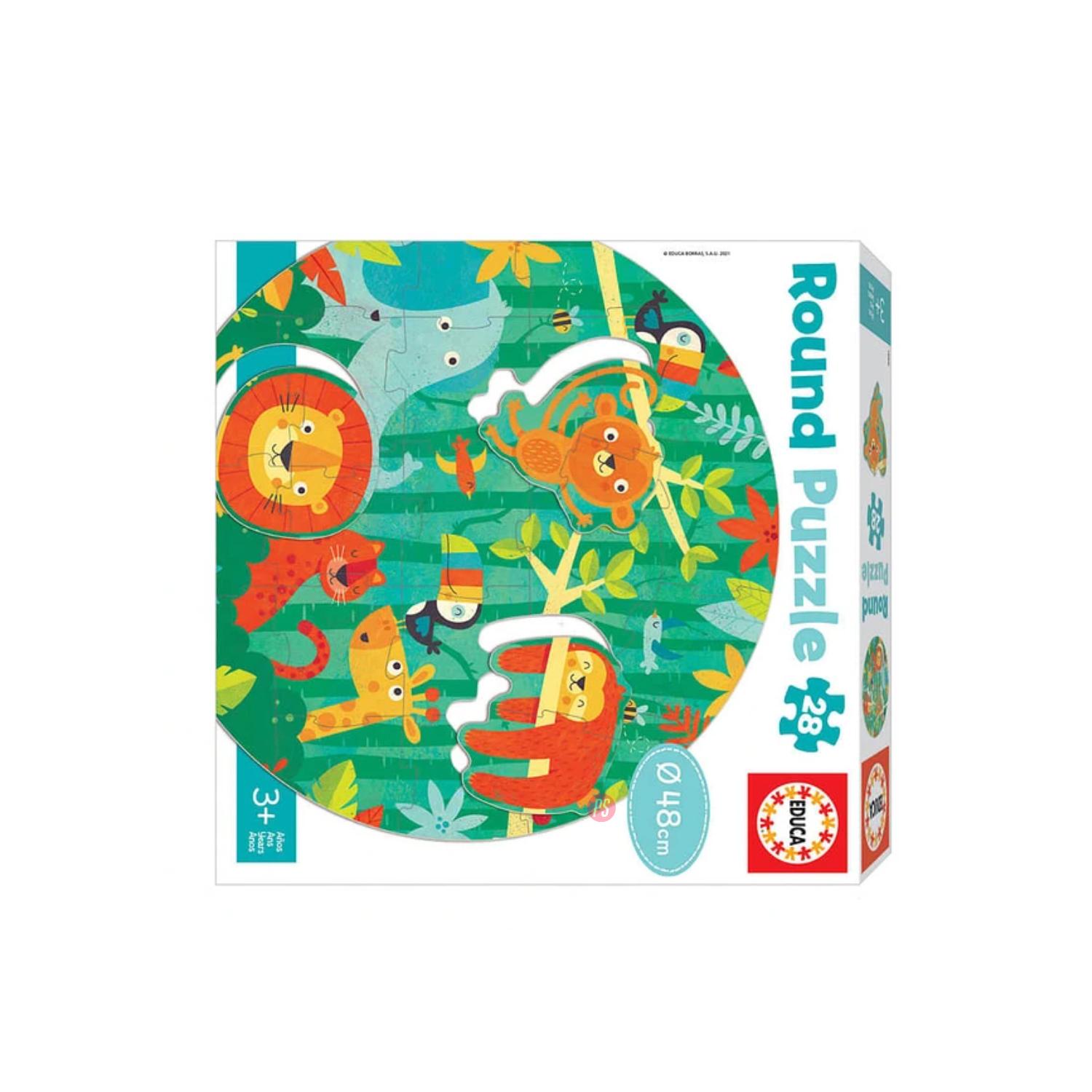 PUZZLE 28 PIEZAS LA SELVA 48CM EDUCA - PS - 2