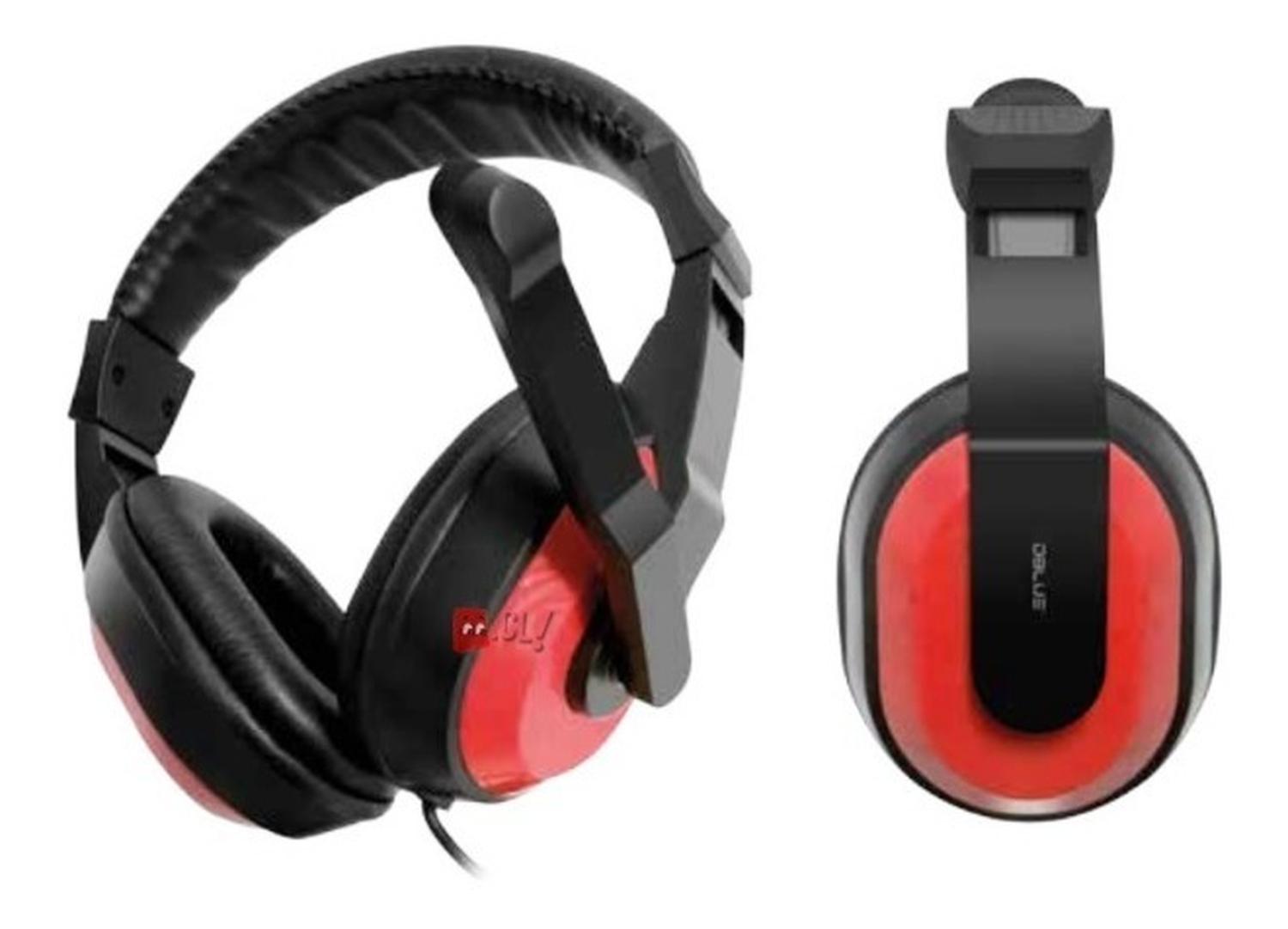 AUDÍFONOS PARA PS4 Y CONSOLAS GAMER CONEXIÓN 3,5MM ROJO - PS - 1