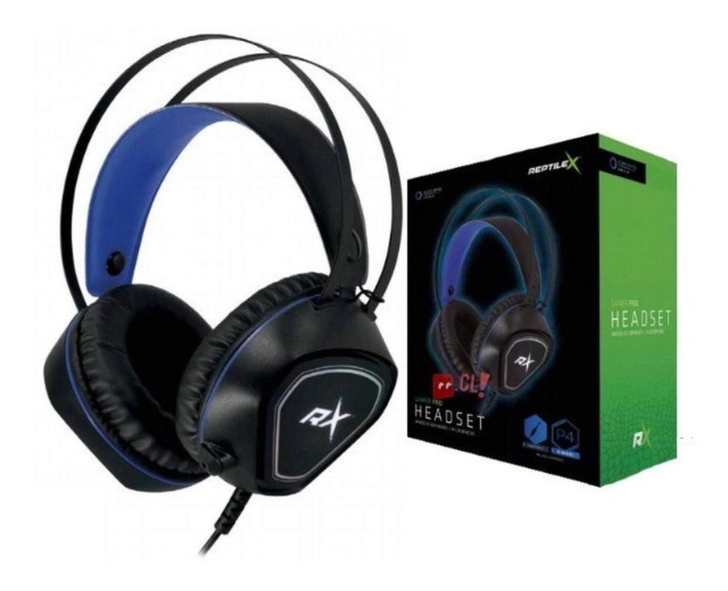 AUDÍFONOS GAMER PARA CONSOLAS CONECTOR 3,5MM COLOR AZUL - PS - 2