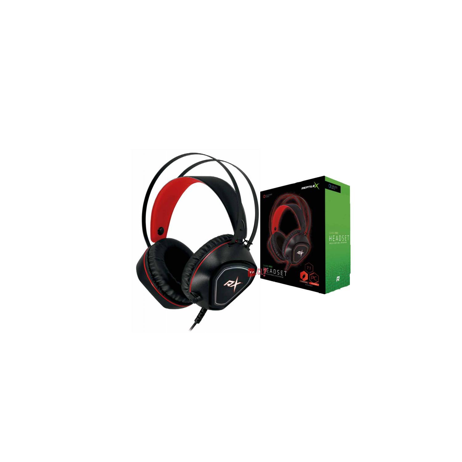 AUDÍFONOS GAMER 7.1 CONEXIÓN 3,5MM Y USB LED ROJO - PS - 2