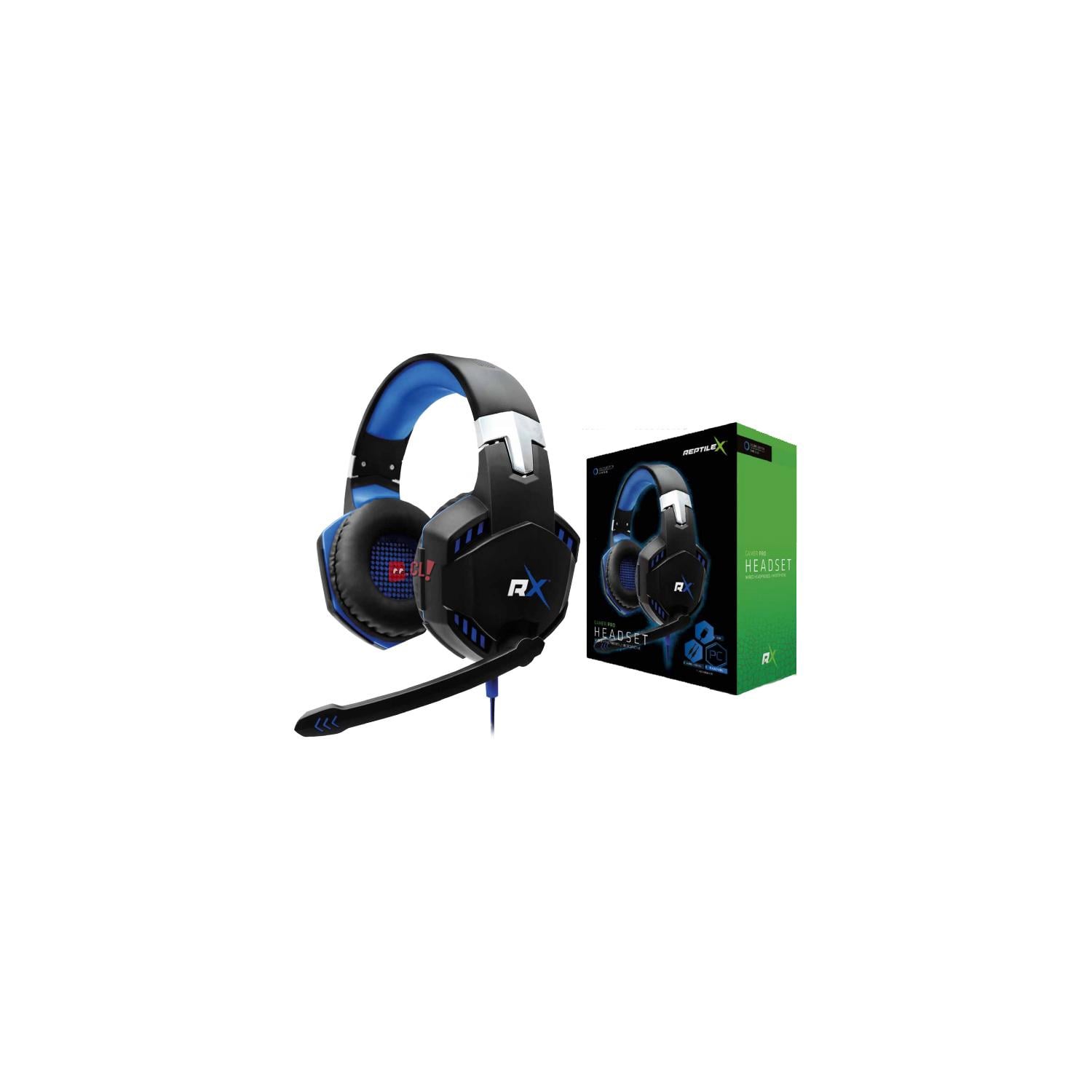 AUDÍFONOS GAMER CONEXIÓN 3,5MM Y USB LUZ LED AZUL - PS - 2