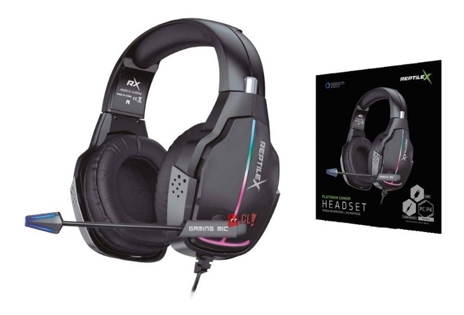 AUDÍFONOS PLATINUM GAMER CONECTOR 3,5MM Y USB - PS - 2