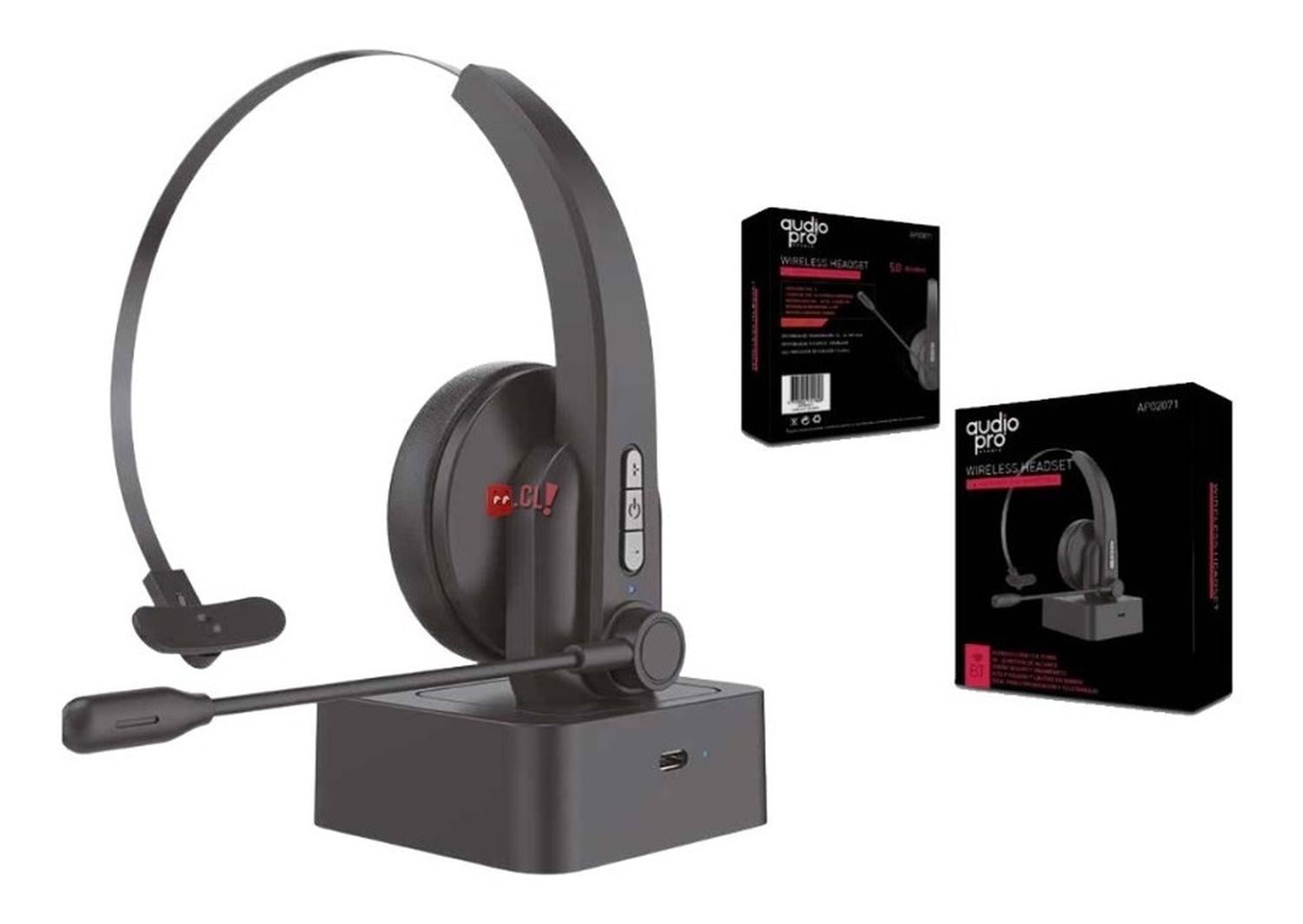 AUDÍFONOS GAMER O CALL CENTER BLUETOOTH CON MICRÓFONO - PS - 3