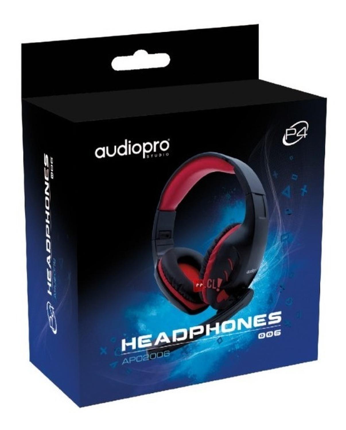 AUDÍFONOS GAMER CONECTOR 3,5MM ROJO - PS - 3