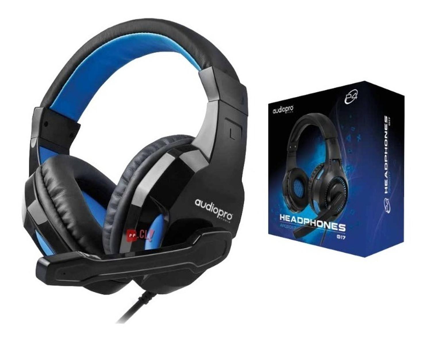 AUDÍFONOS GAMER PARA CONSOLAS CONECTOR 3,5MM AZUL - PS - 2