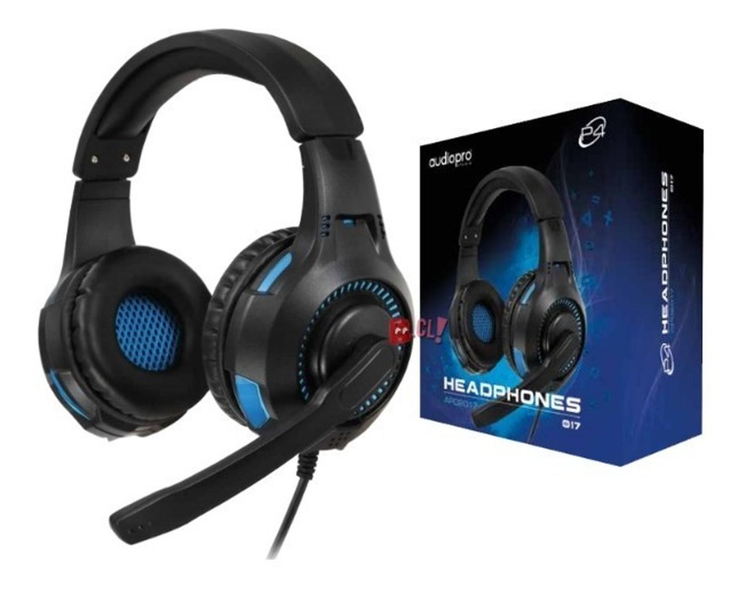 AUDÍFONOS GAMER PARA CONSOLAS CONECTOR 3,5MM AZUL - PS - 2