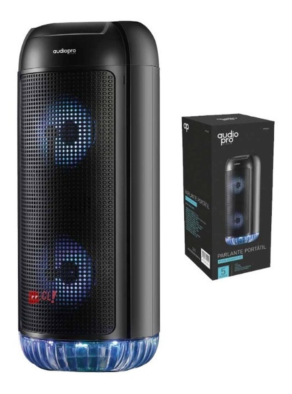 PARLANTE BLUETOOTH CON ILUMINACIÓN LED AZUL 5W RMS - PS - 2