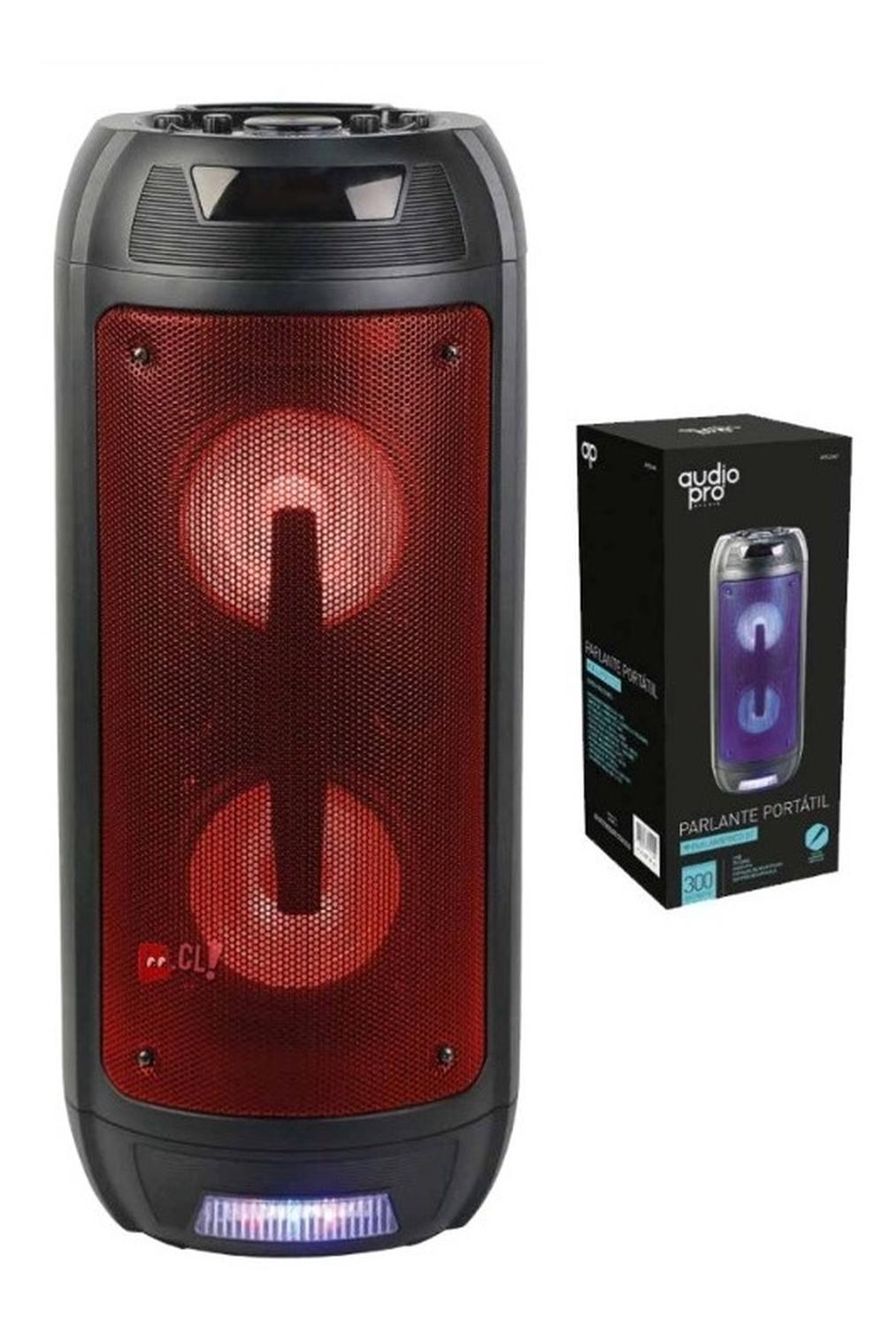 PARLANTE BLUETOOTH ILUMINACIÓN ROJO INCLUYE MICRÓFONO - PS - 2
