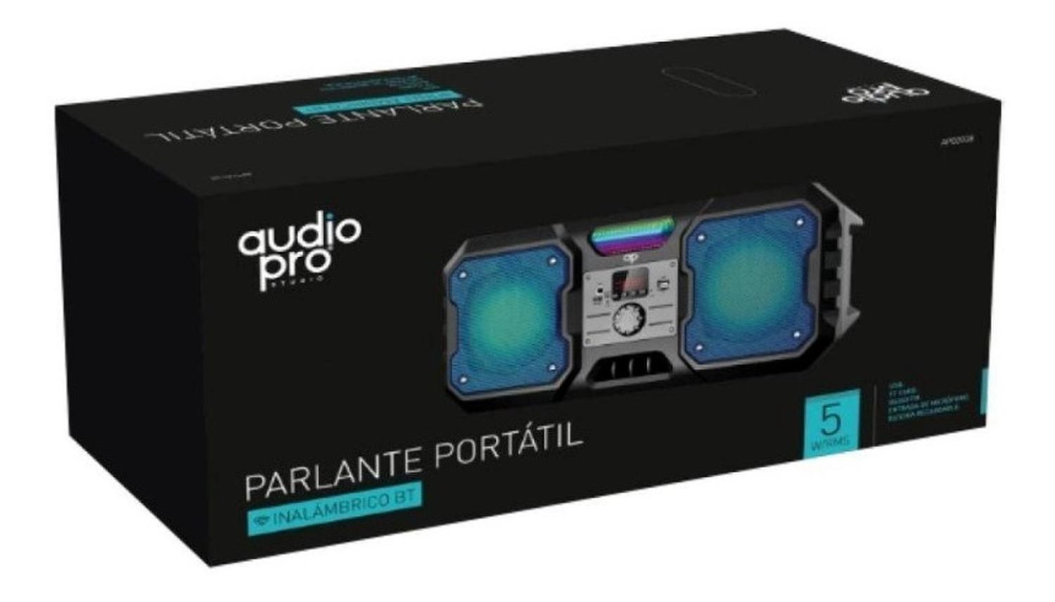 PARLANTE BLUETOOTH PORTÁTIL ILUMINACIÓN LED ROJO 5W RMS - PS - 2