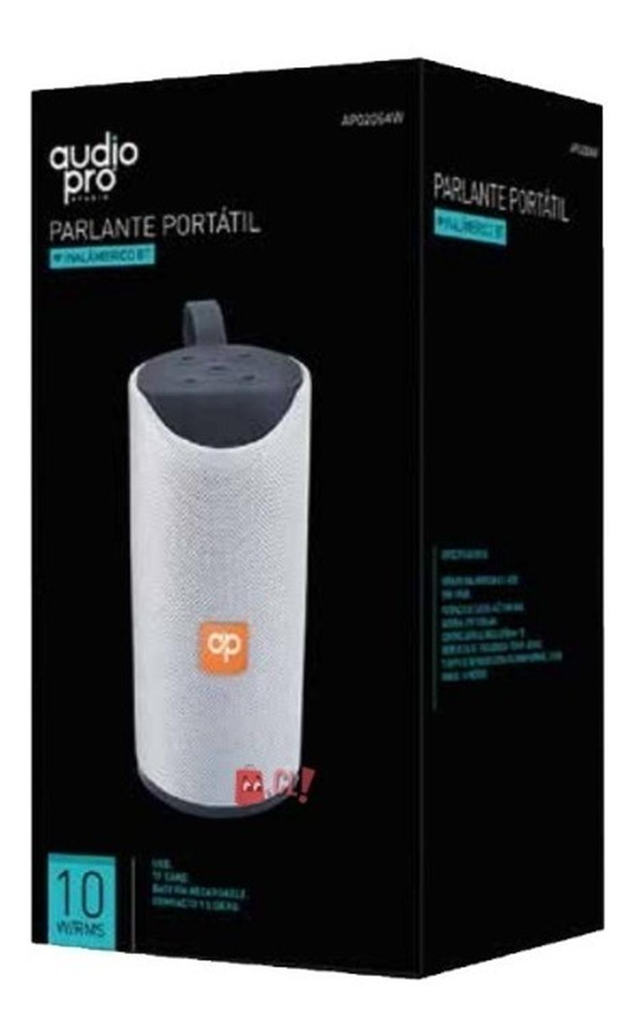 PARLANTE BLUETOOTH 5.0 + EDR PORTÁTIL 10W RMS BLANCO - PS - 2