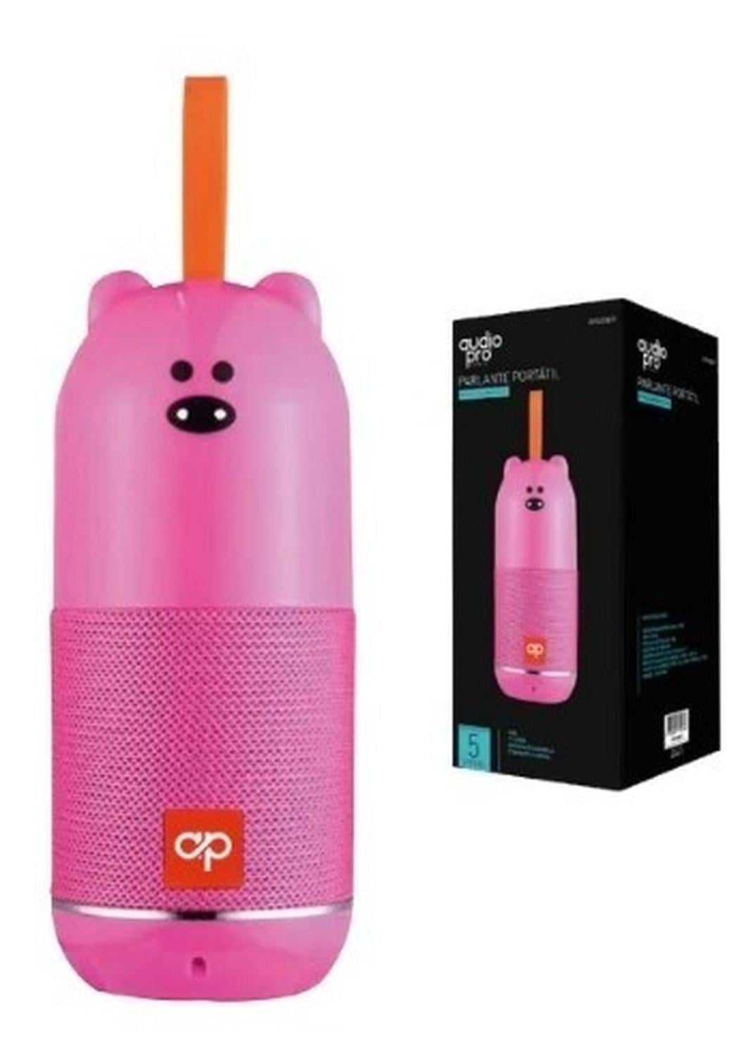 PARLANTE BLUETOOTH DISEÑO OSO INFANTIL ROSADO - PS - 2