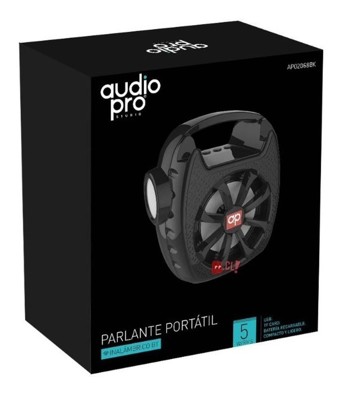PARLANTE BLUETOOTH CON PANEL SOLAR Y LINTERNA VERDE - PS - 2