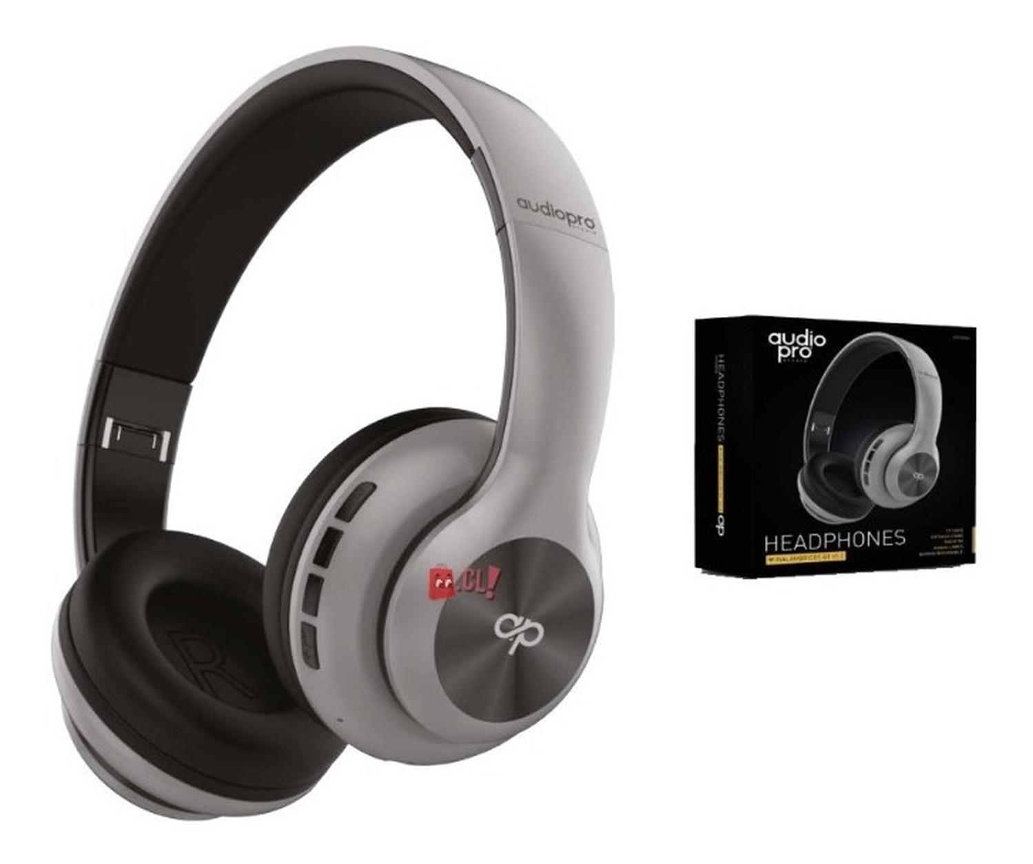 AUDÍFONOS BLUETOOTH Y 3.5MM RECARGABLE GRIS - PS - 2