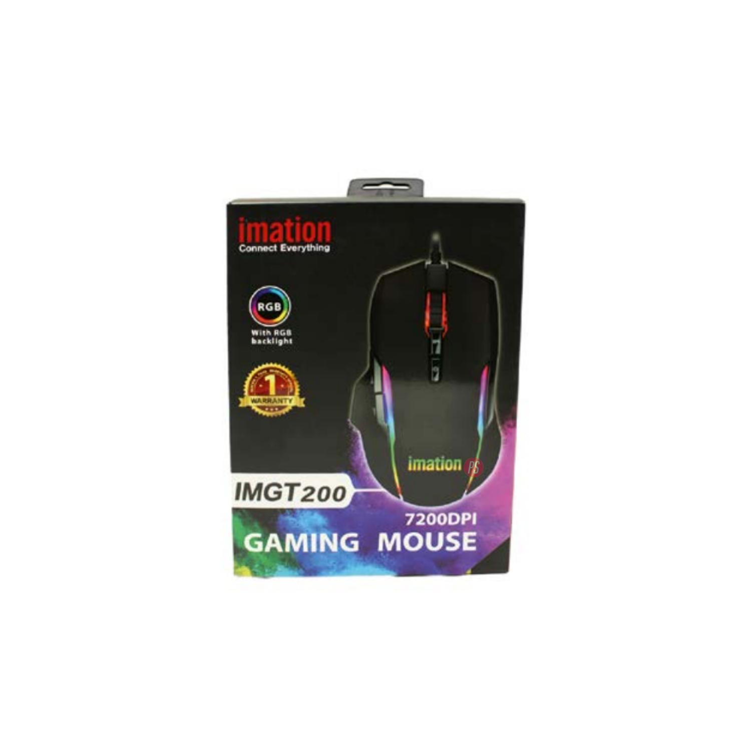 MOUSE GAMER USB RGB 7200DPI IMATION IMGT200 - PS - 3