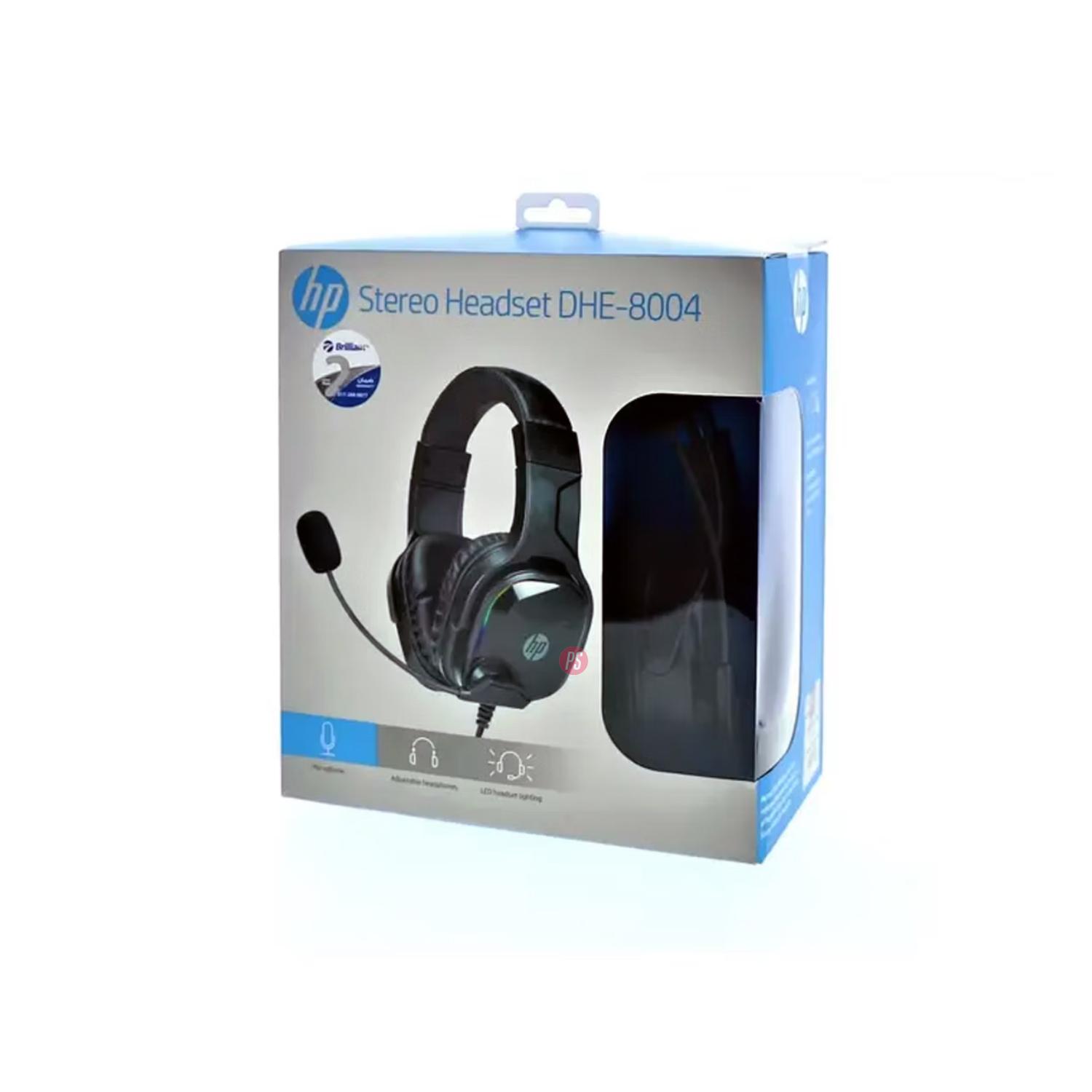 AUDÍFONOS GAMER 3.5MM ILUMINACIÓN RGB HP DHE-8004 - PS - 4