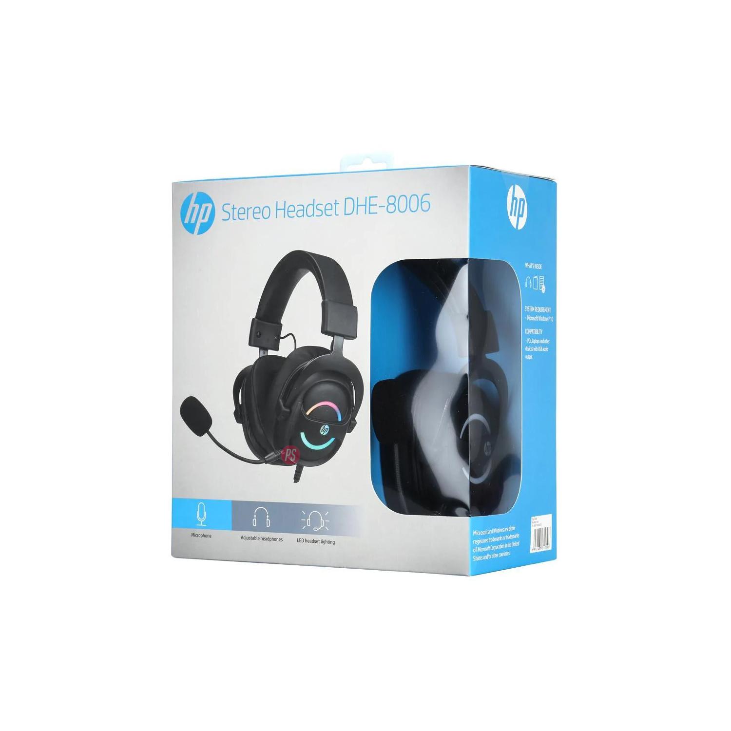 AUDÍFONOS GAMER RGB AUDIO 7.1 HP DHE-8006 - PS - 5