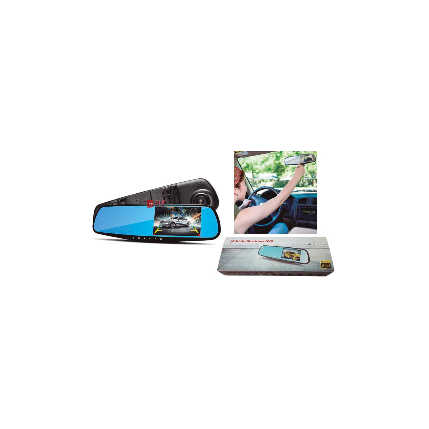 ESPEJO RETROVISOR GRABADOR CÁMARA DELANTERA Y TRASERA - PS - 3
