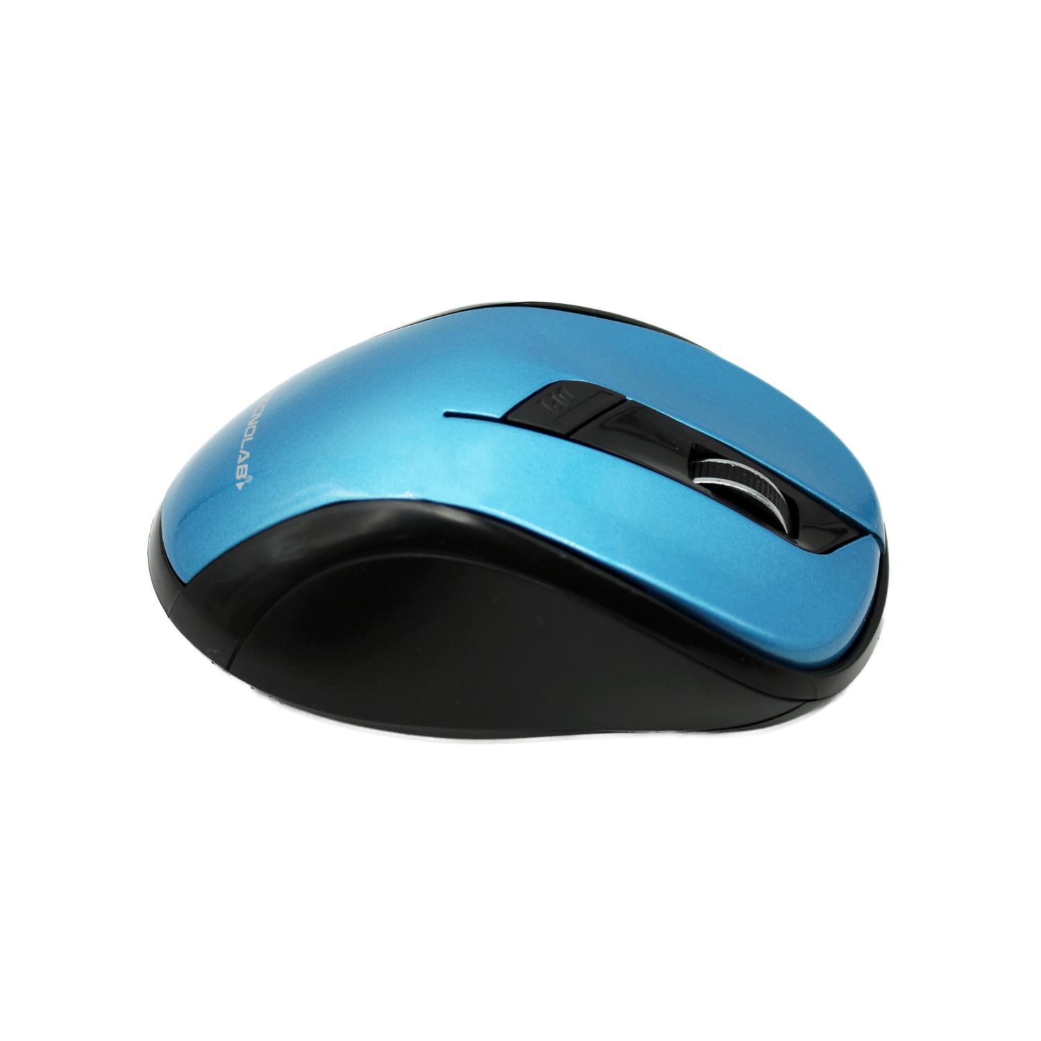 MOUSE INALAMBRICO TECNOLAB OPTICO 2.4 GHZ SILVER RUBBER PS