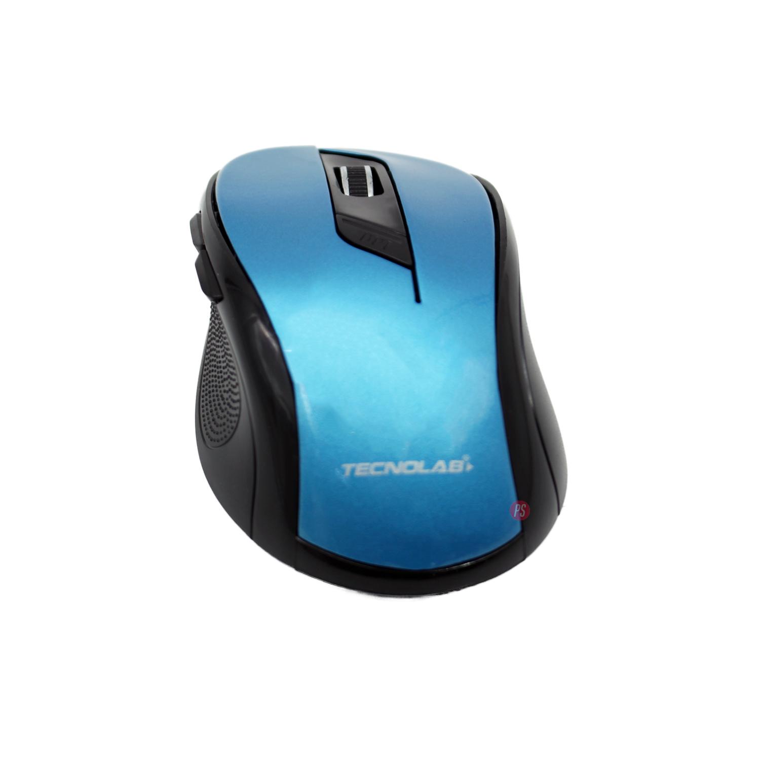 MOUSE INALÁMBRICO TECNOLAB ÓPTICO 2.4 GHZ SILVER RUBBER PS - 3