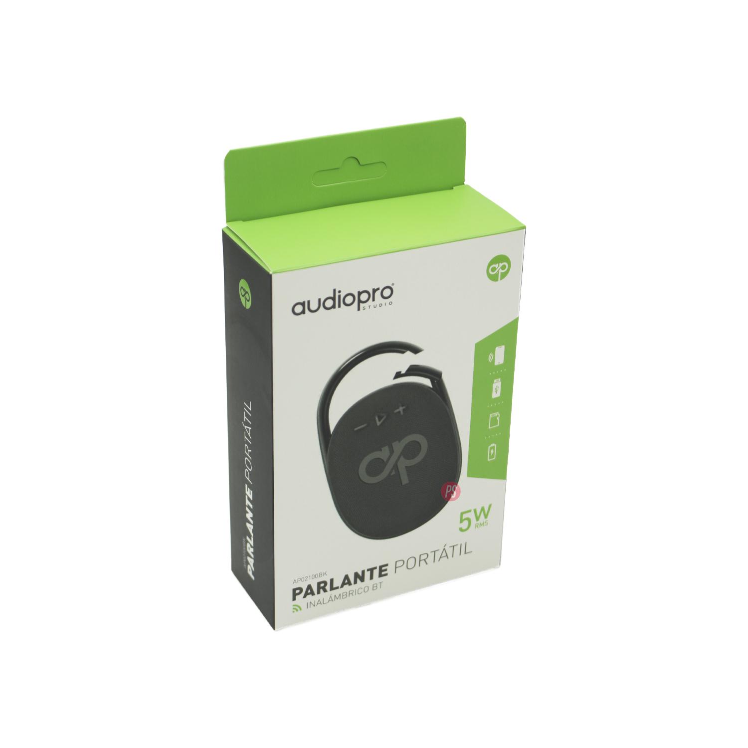 PARLANTE BLUETOOTH AUDIO PRO PORTÁTIL GANCHO 5W AP AZUL - 2