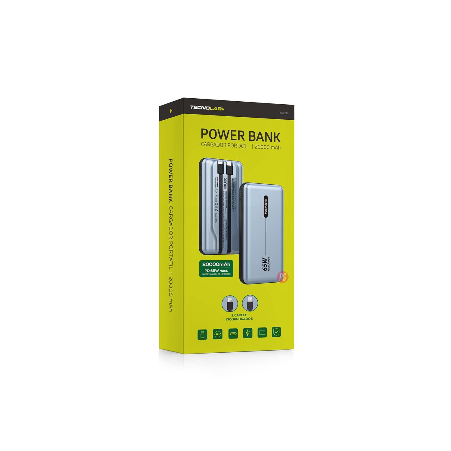 POWER BANK CARGA RÁPIDA 20000MHA 65W - PS - 4
