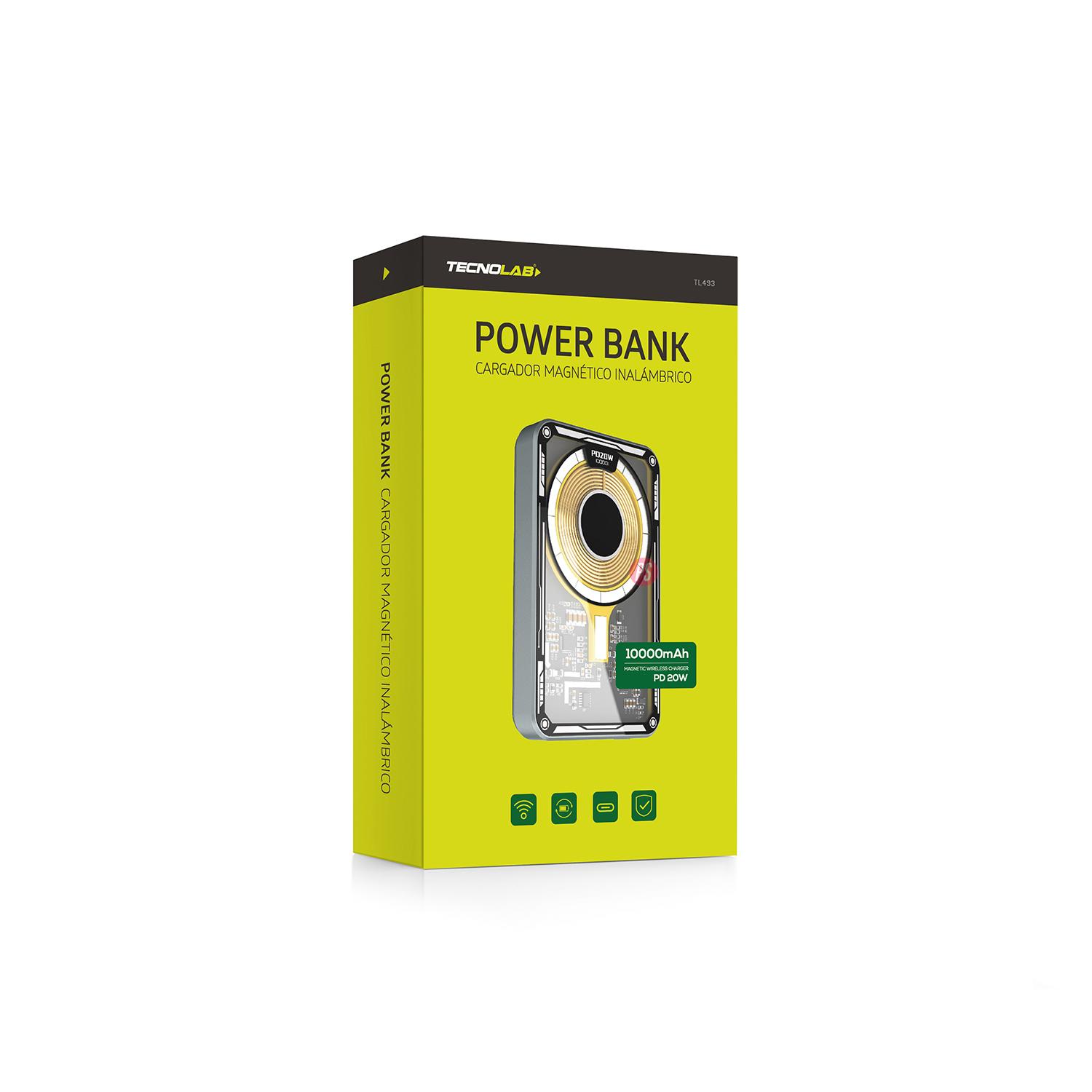 POWER BANK CARGA QI CARGA RÁPIDA 10000MHA 20W - PS - 3