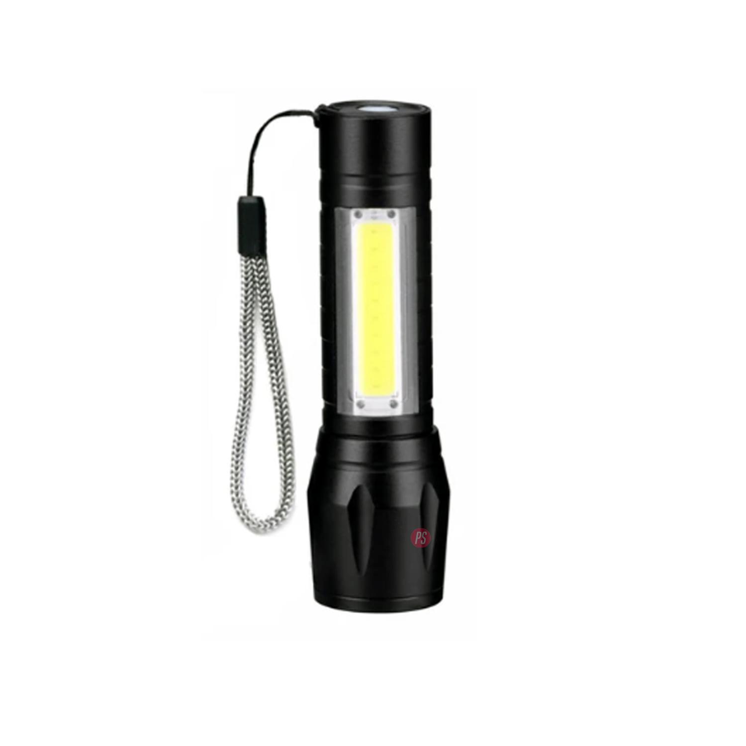 LINTERNA LED CON ZOOM TELESCÓPICO 9CMS - PS - 2