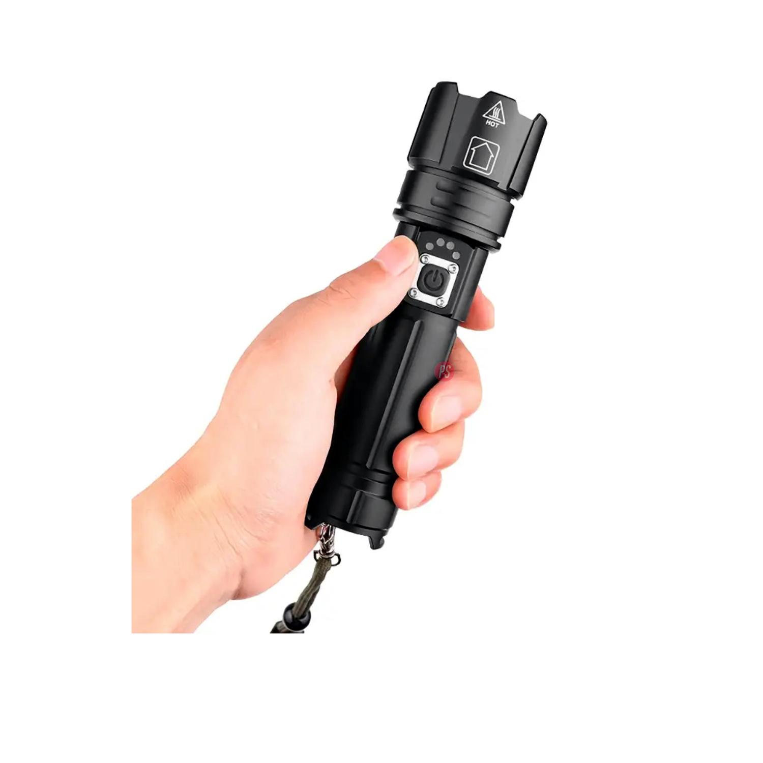 LINTERNA LED ZOOM TELESCÓPICO 16CMS RESISTE AGUA - PS - 3