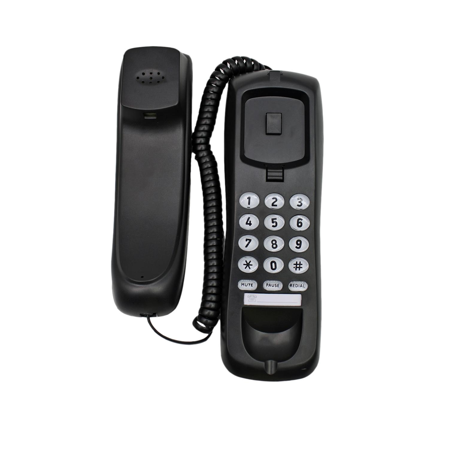 TELÉFONO FIJO TECNOLAB PARA PARED O SOBREMESA NEGRO - PS - 1