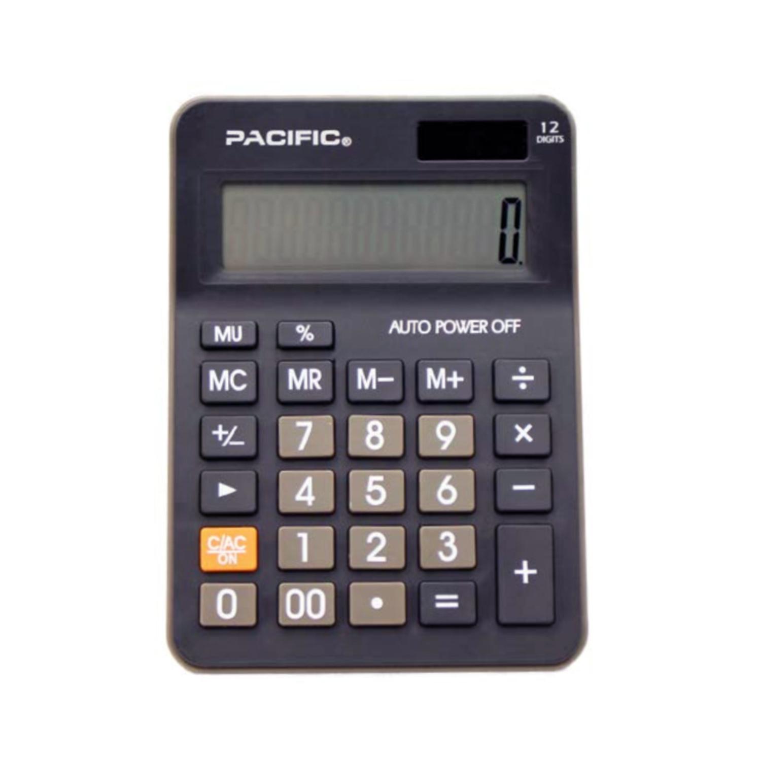 CALCULADORA PACIFIC 12 DÍGITOS ELECTRÓNICA PS - 1