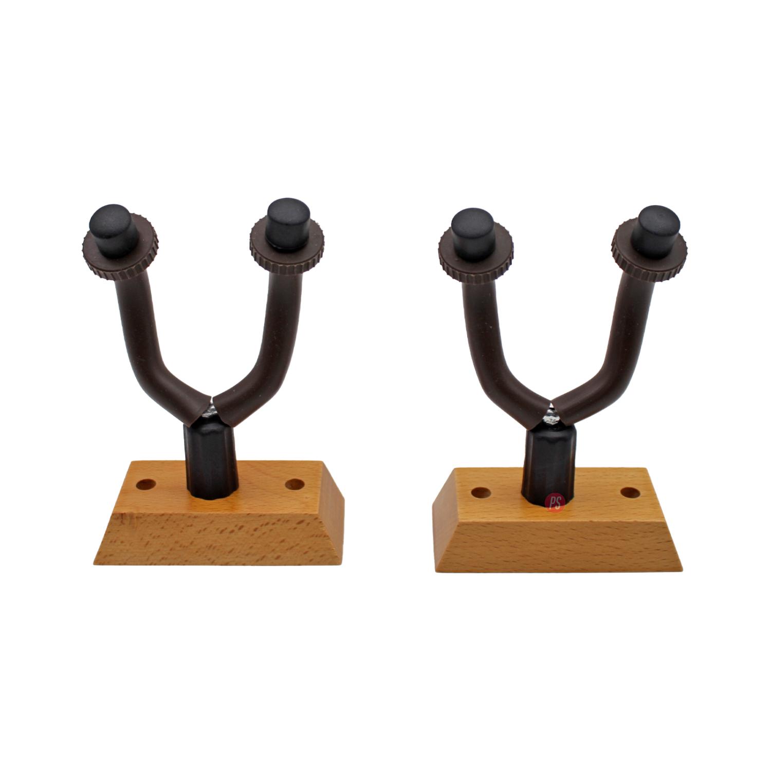 PACK PUNTOSTORE 2 SOPORTES DE PARED GUITARRA BAJO O UKELELE DOBLE - PS - 2
