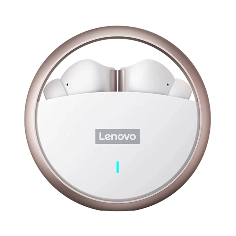 AUDÍFONOS LENOVO LP60 PS BLUETOOTH DORADO ROSA - 1
